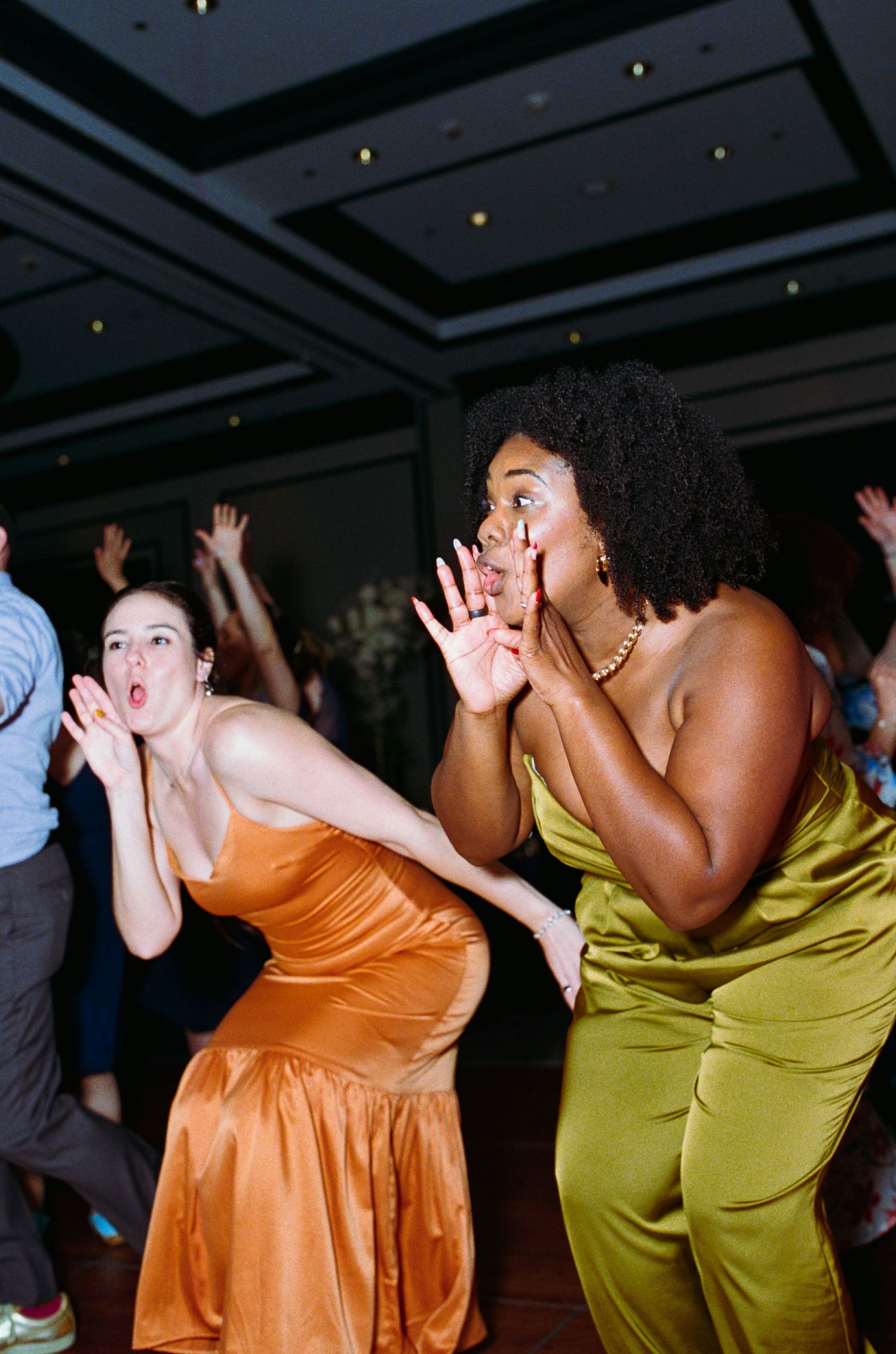 Elegant guests dancing at a wedding reception at the Renaissance Hotel in Chicago