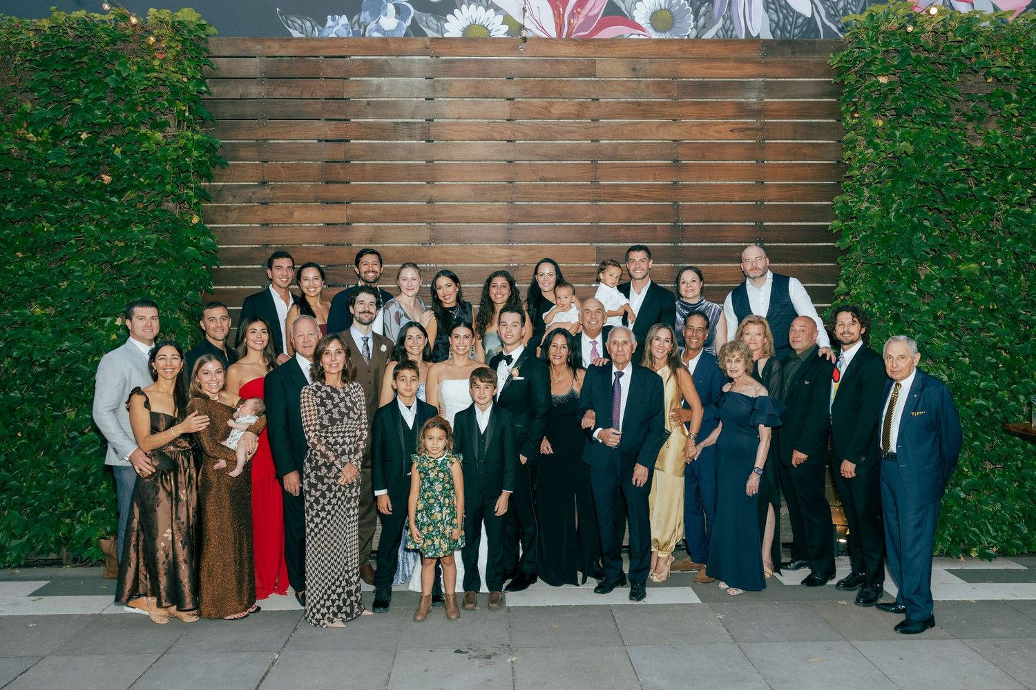 Casual family portrait at wedding at The Joinery Chicago