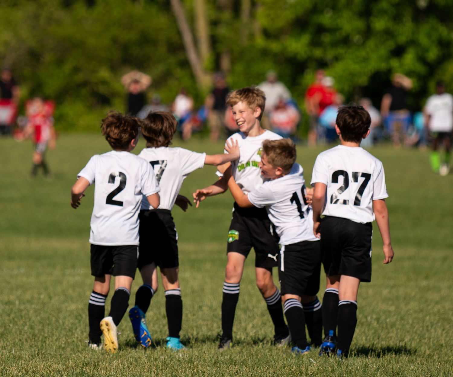 Team celebrating a goal