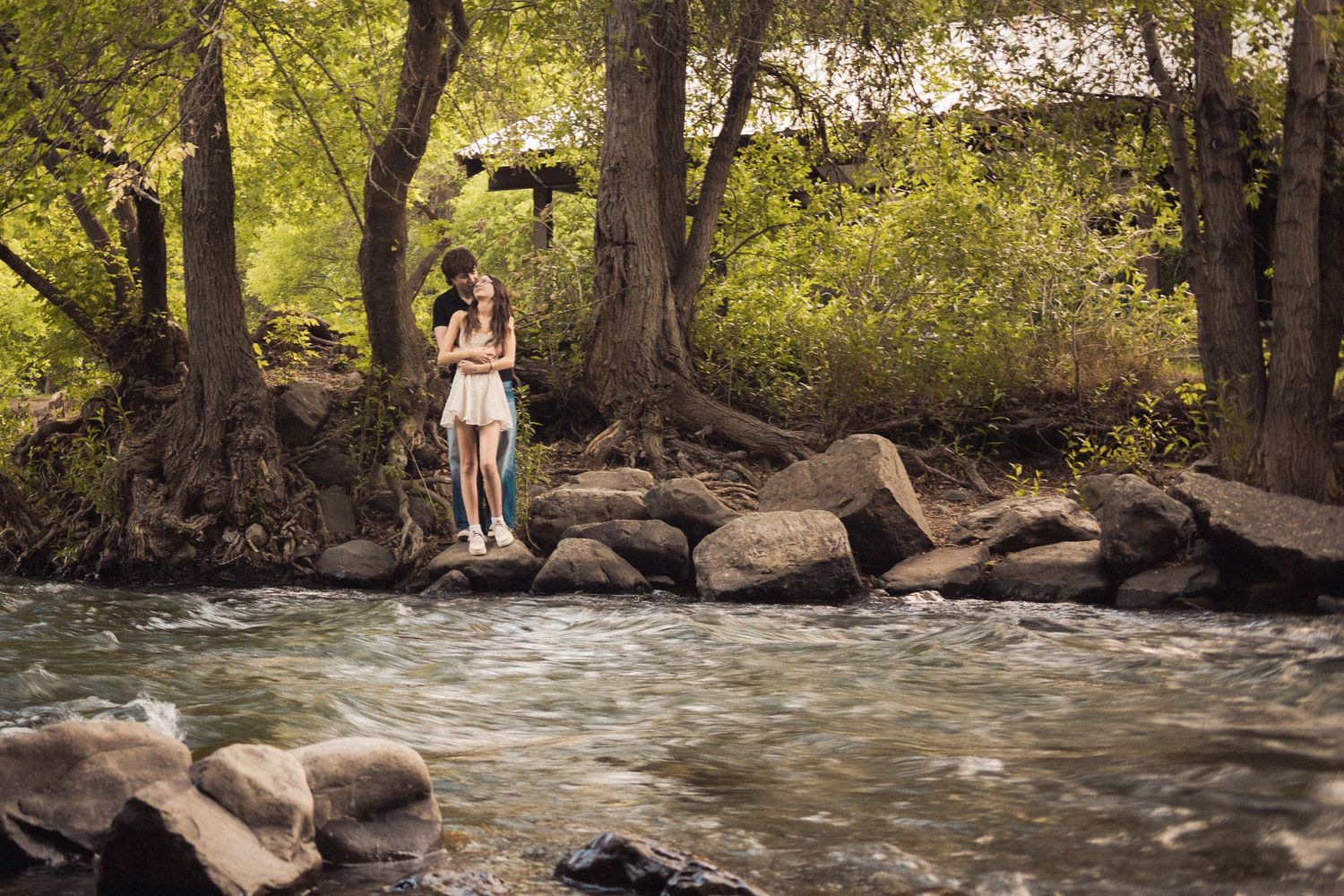 Creative couples session in the mountains near Lehi, Utah.