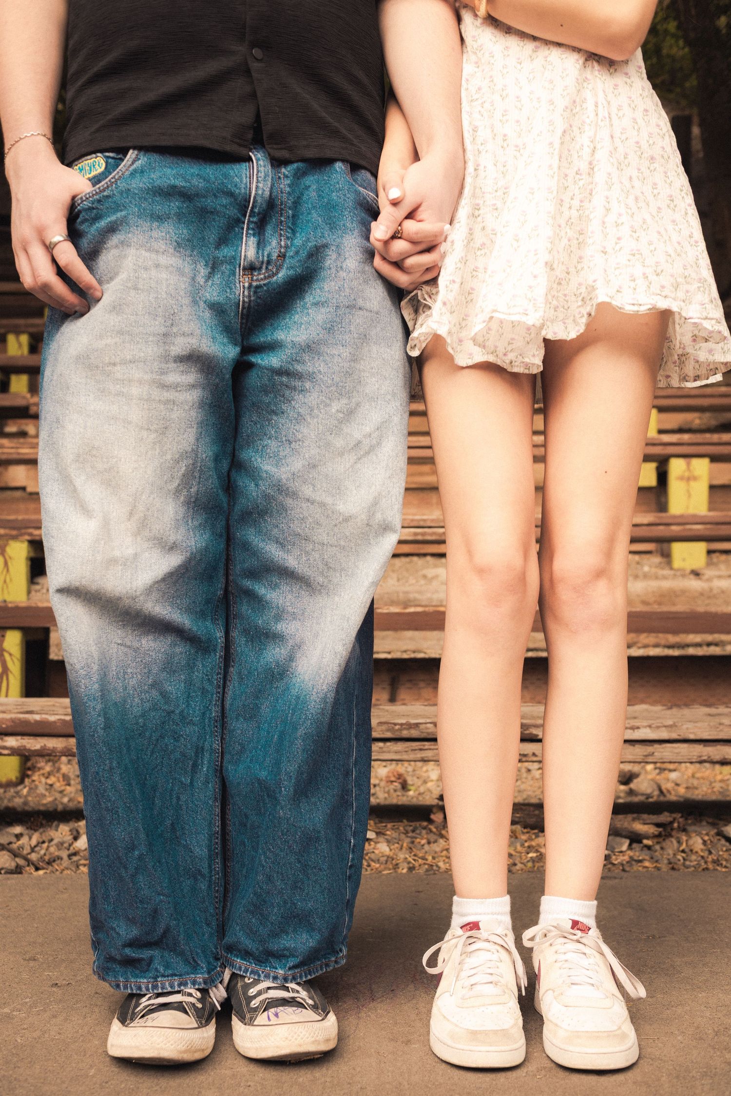 Detail shots of a couple in a creative storytelling portrait session in Utah.