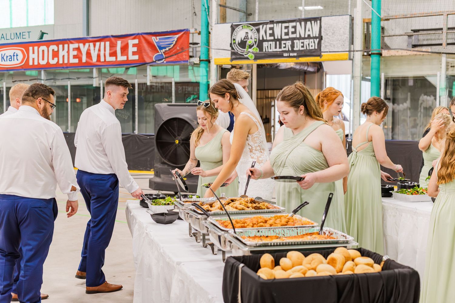 calumet coliseum wedding photographer