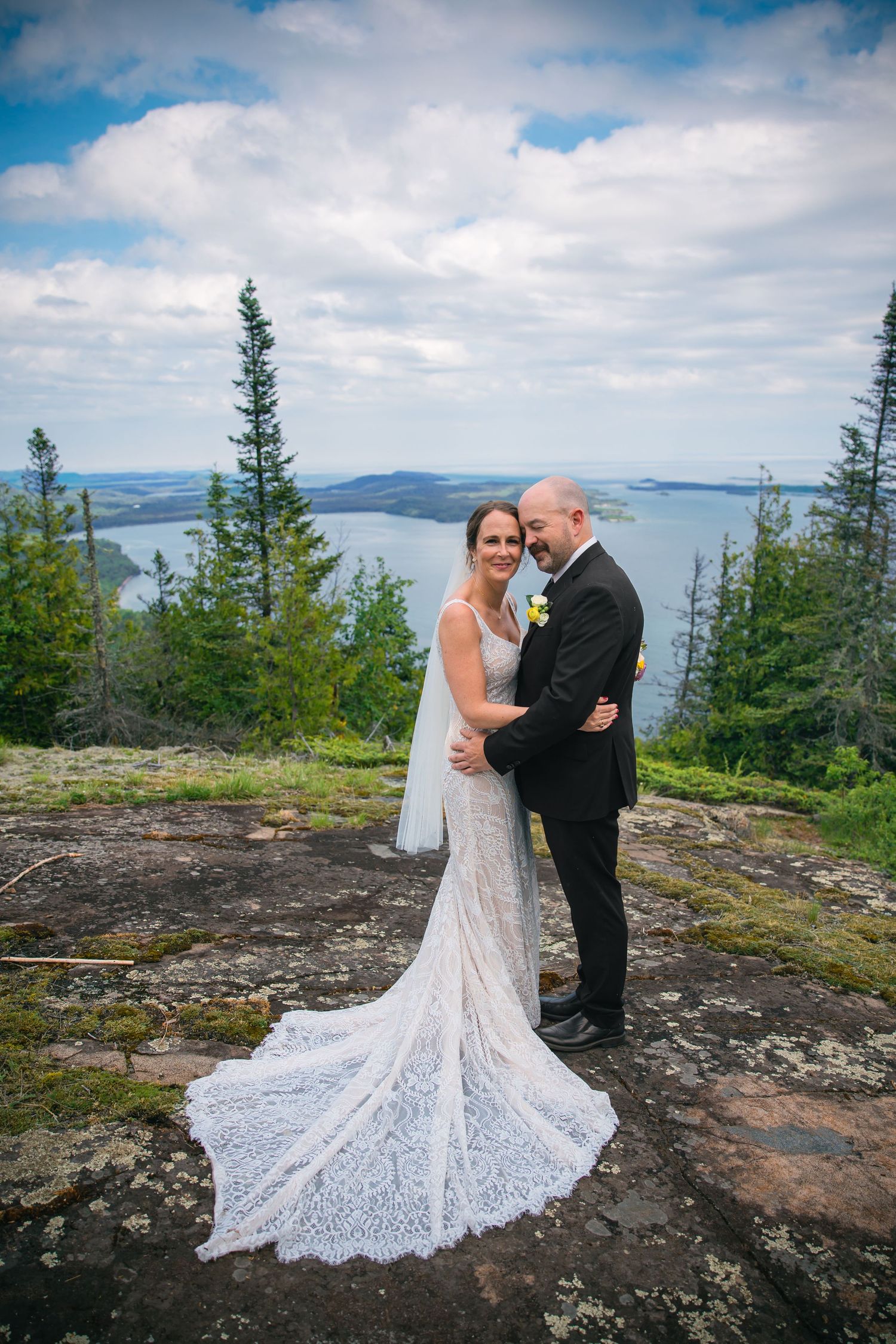 Bemidji photographer photographs an elopement in Grand Portage MN