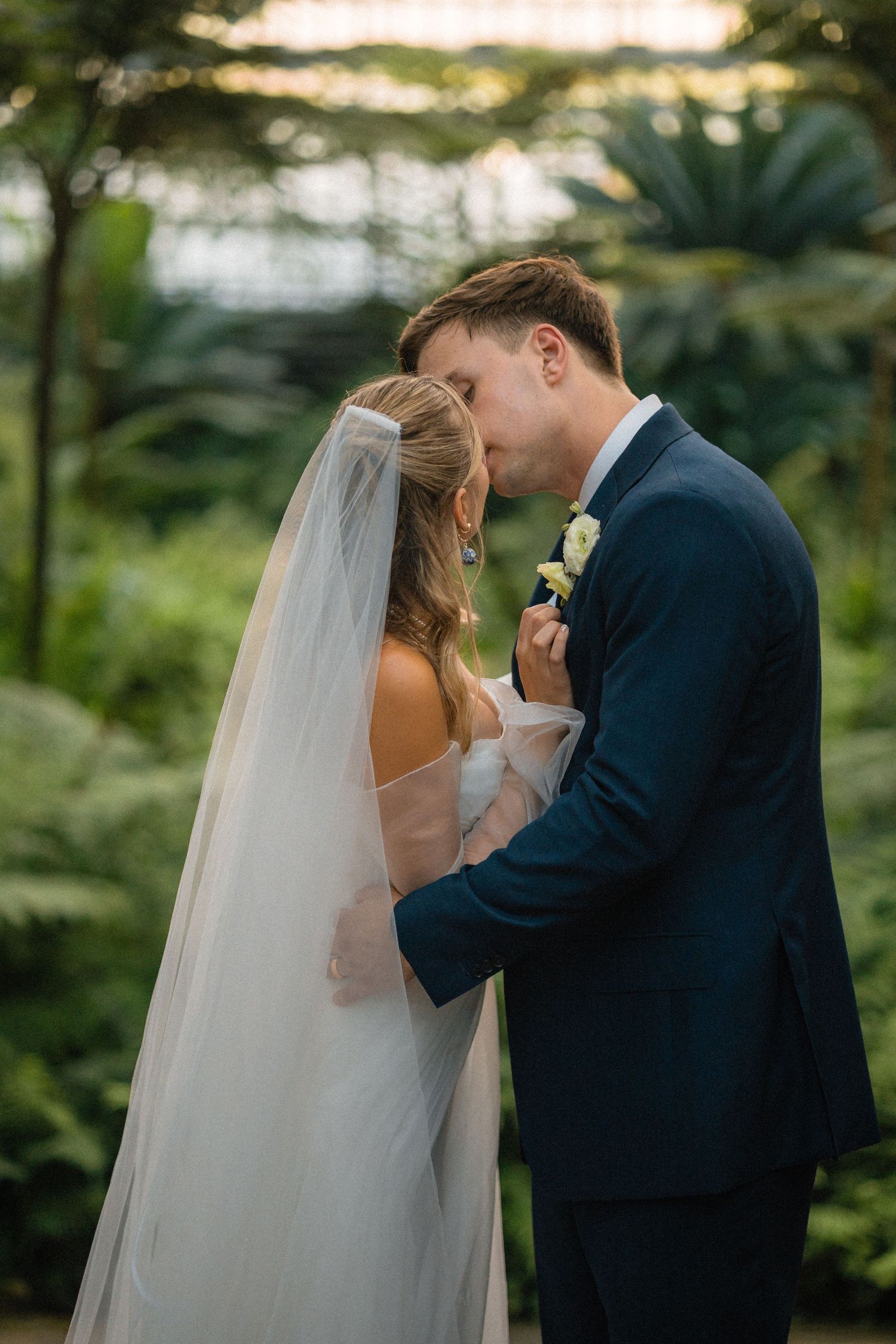 Bemidji Couple shares intimate moment during their wedding documented by a Bemidji Wedding photographer