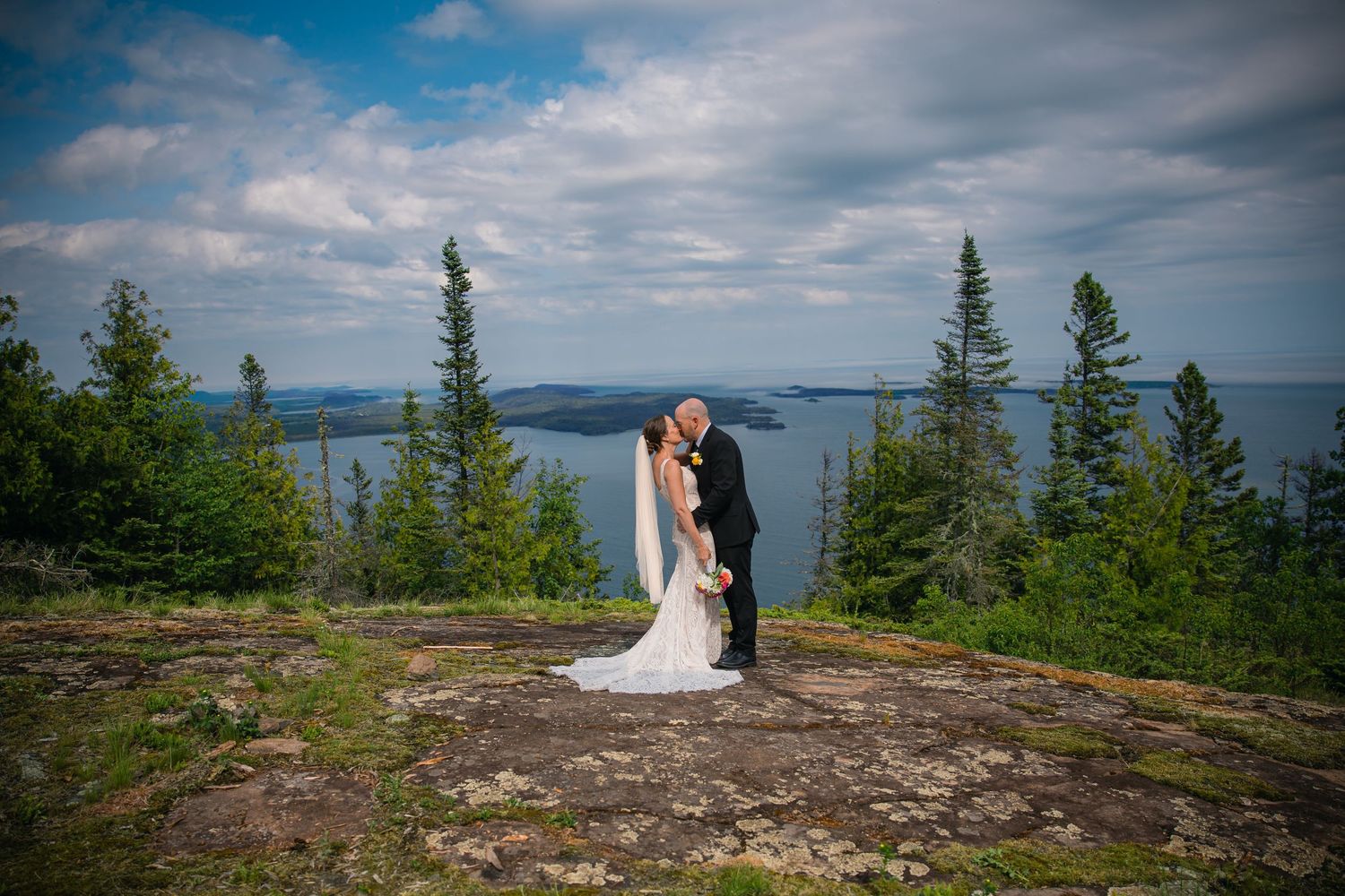 Bemidji Photographer captures adventure elopement session in Grand Portage Minnesota