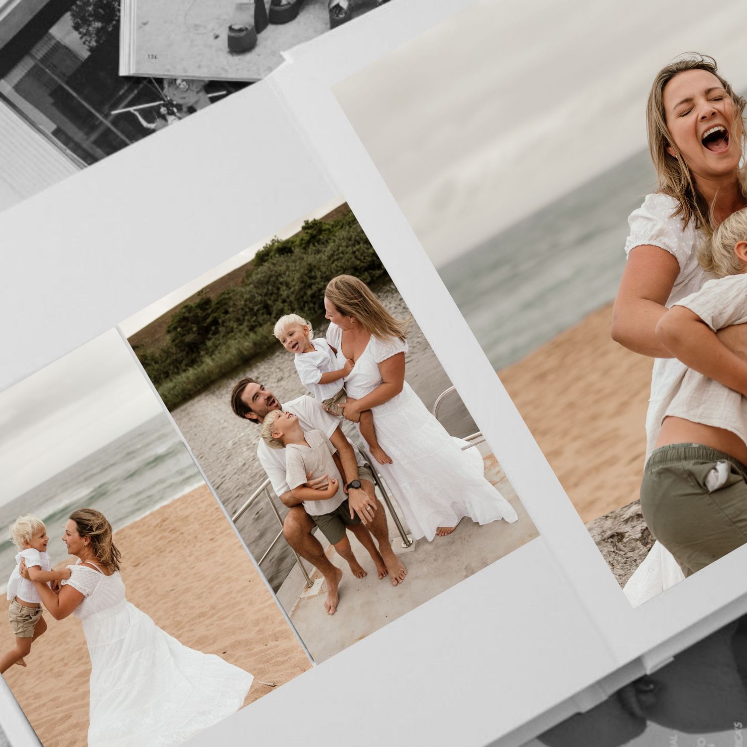 Photo book displayed on a coffee table, highlighting a meaningful way to preserve professional photos.