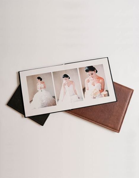 Leather cover wedding album with premium finish
