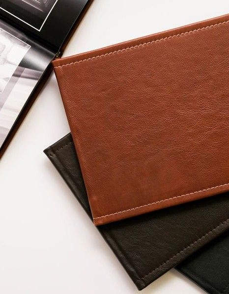 Leather cover wedding album with premium finish