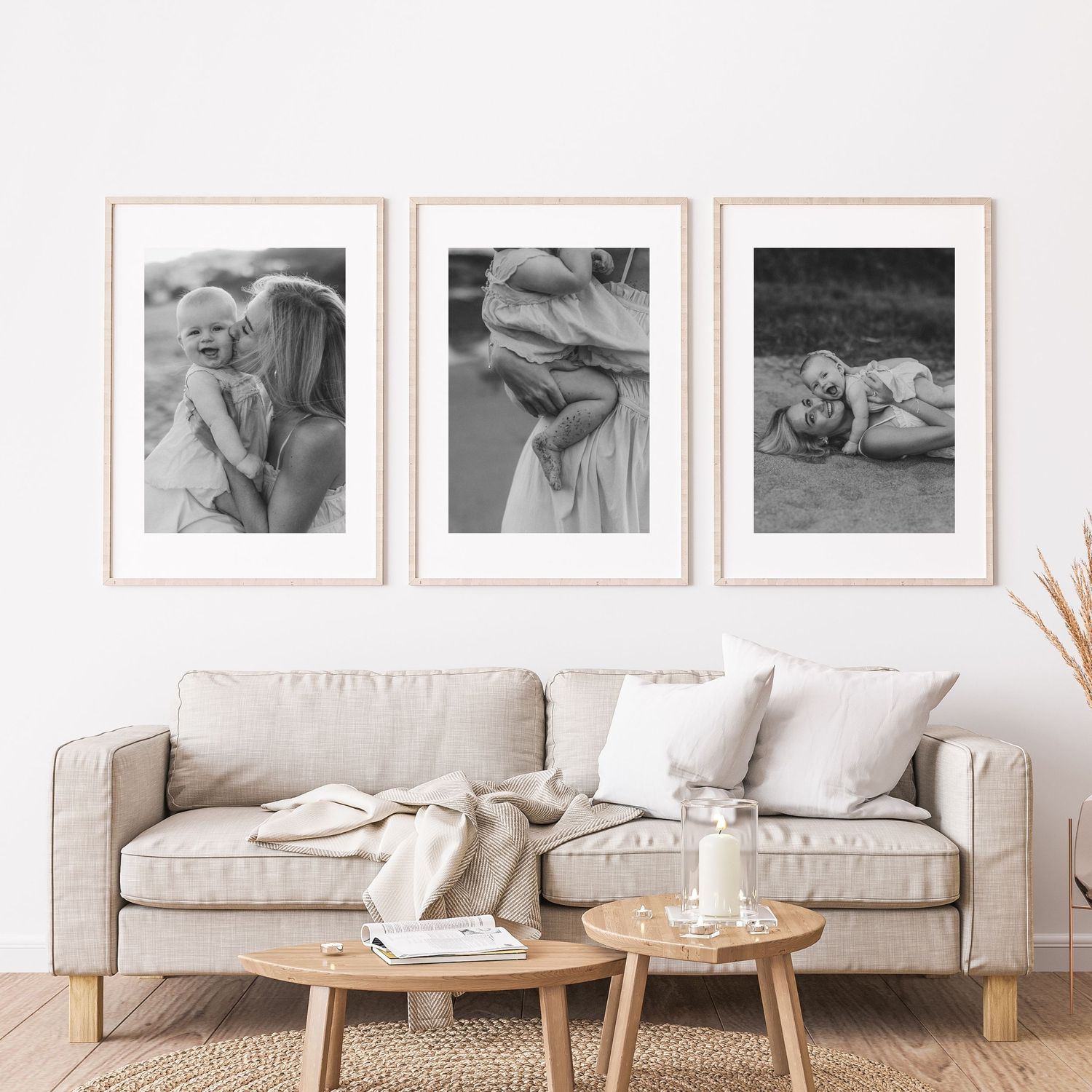 Black and white photograph displayed in a modern wall frame as home decor inspiration.