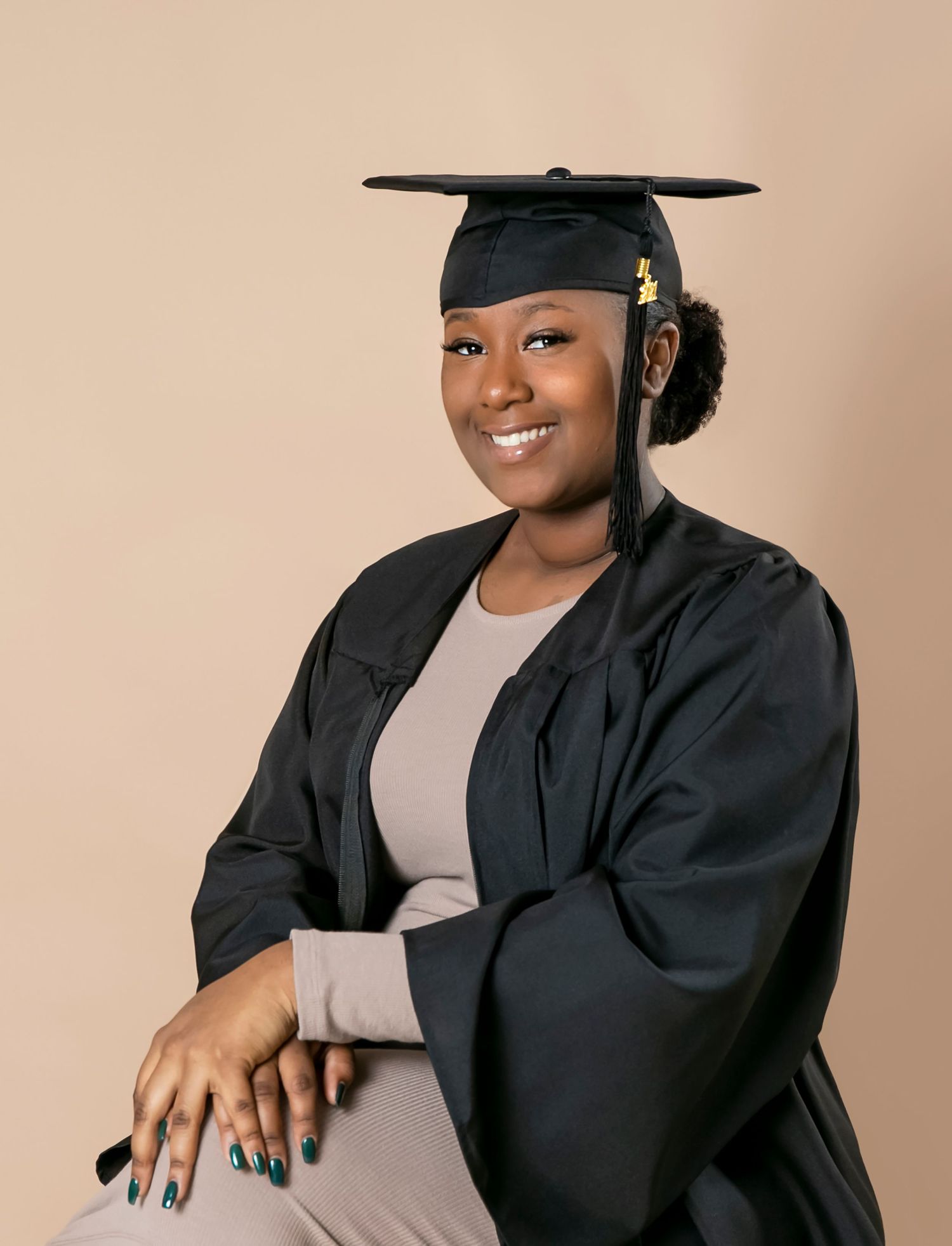 Memorable senior photo session celebrating graduation — professional studio portrait in Bradenton-Sarasota by local senior photographer