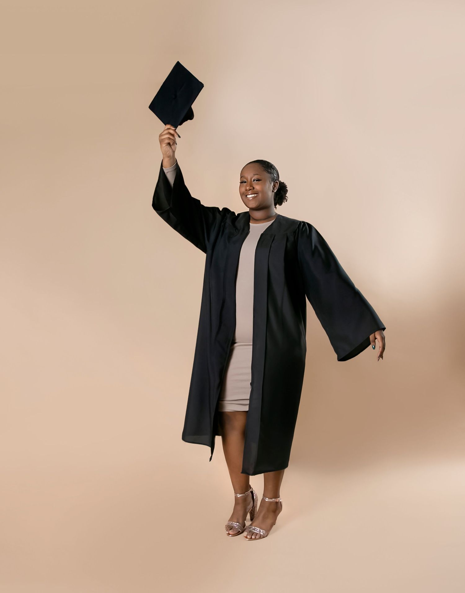 Memorable senior photo session celebrating graduation — professional studio portrait in Bradenton-Sarasota by local senior photographer