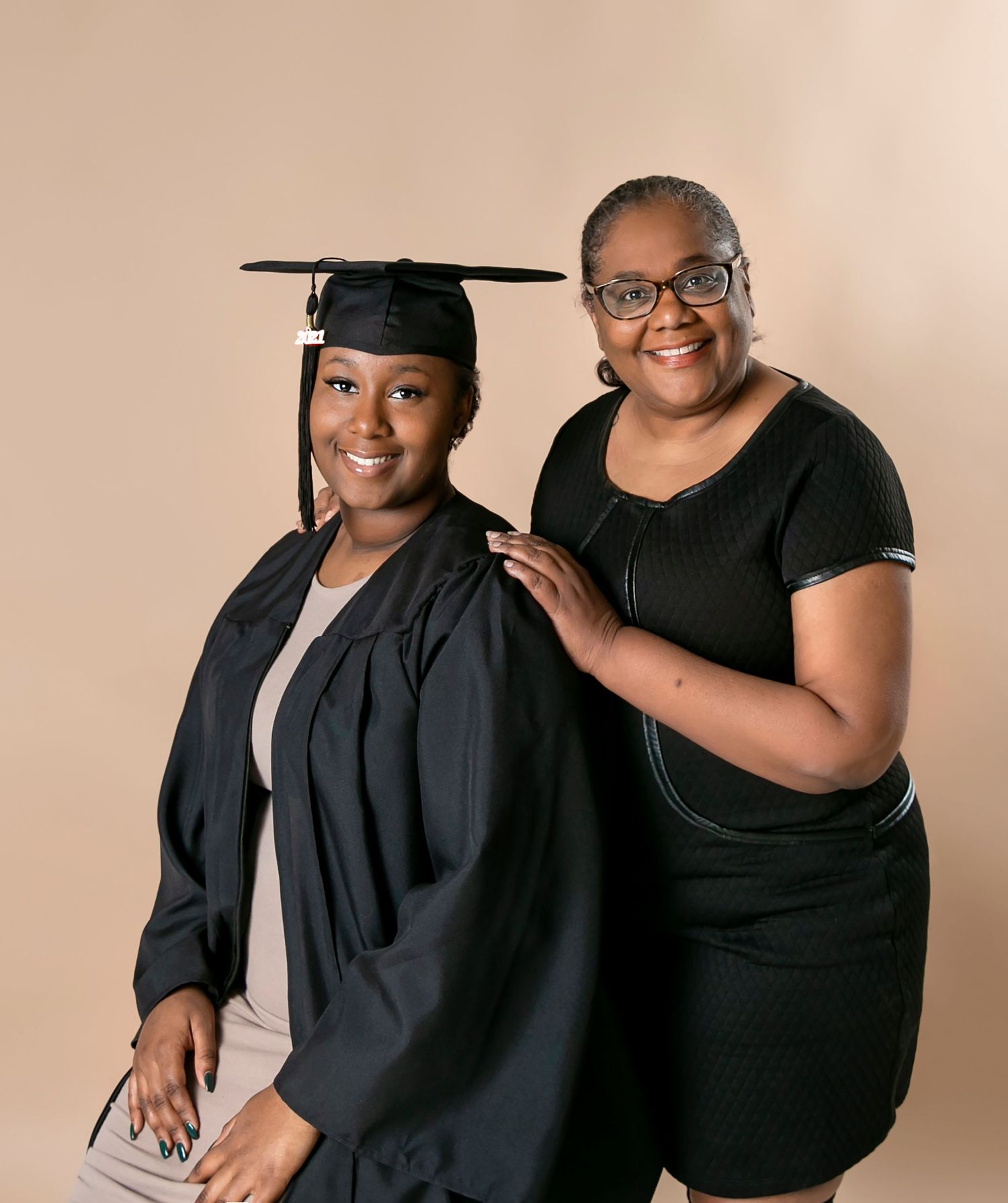 Memorable senior photo session celebrating graduation — professional studio portrait in Bradenton-Sarasota by local senior photographer