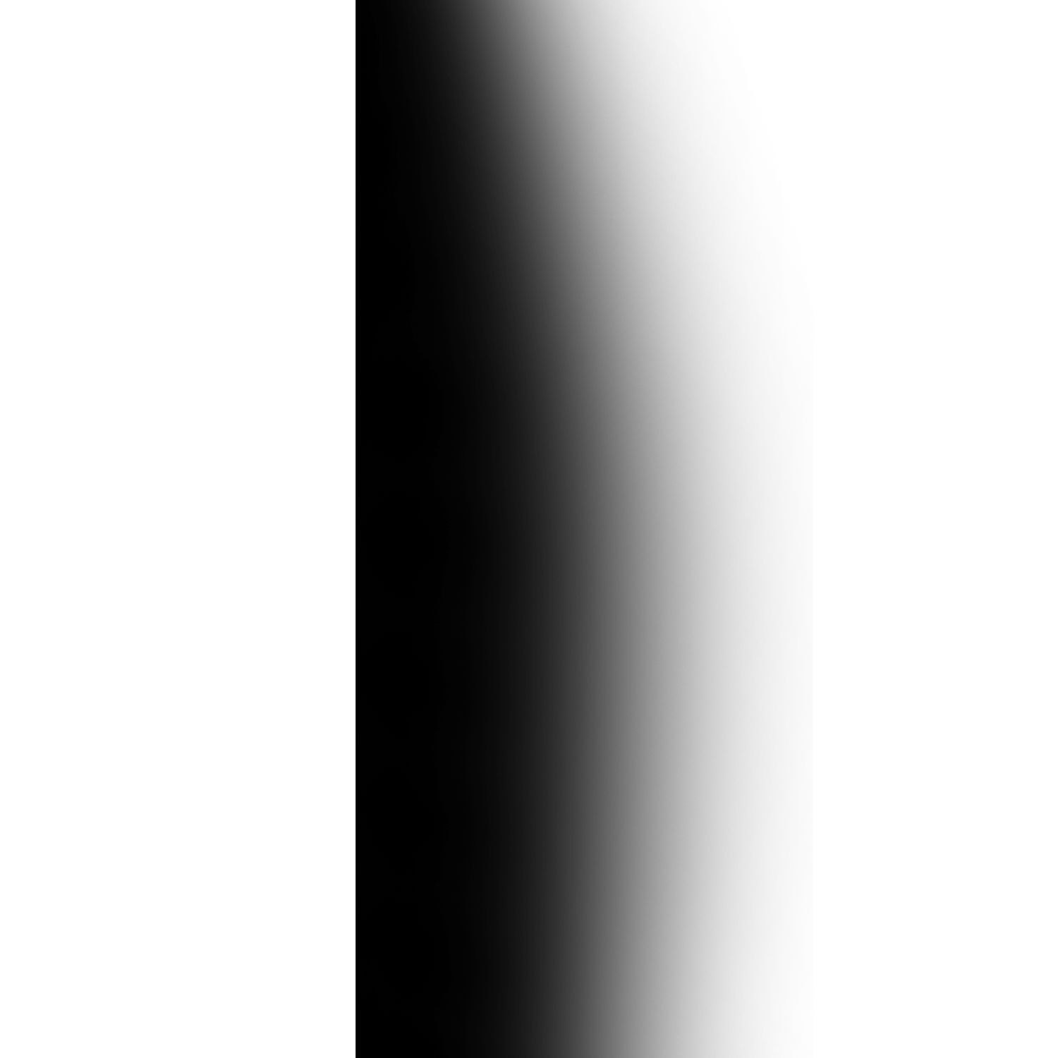 Vertical black to white gradient centered on white background.