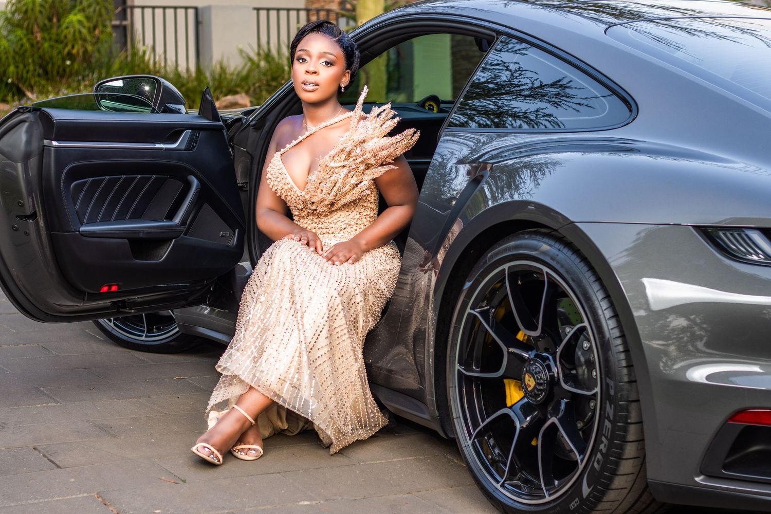 A stylish matric dance portrait captured by Imagix Photos in Johannesburg, highlighting the personality and confidence