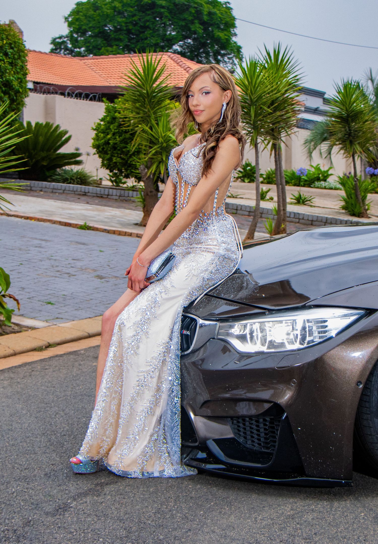 A stylish matric dance portrait captured by Imagix Photos in Johannesburg, highlighting the personality and confidence