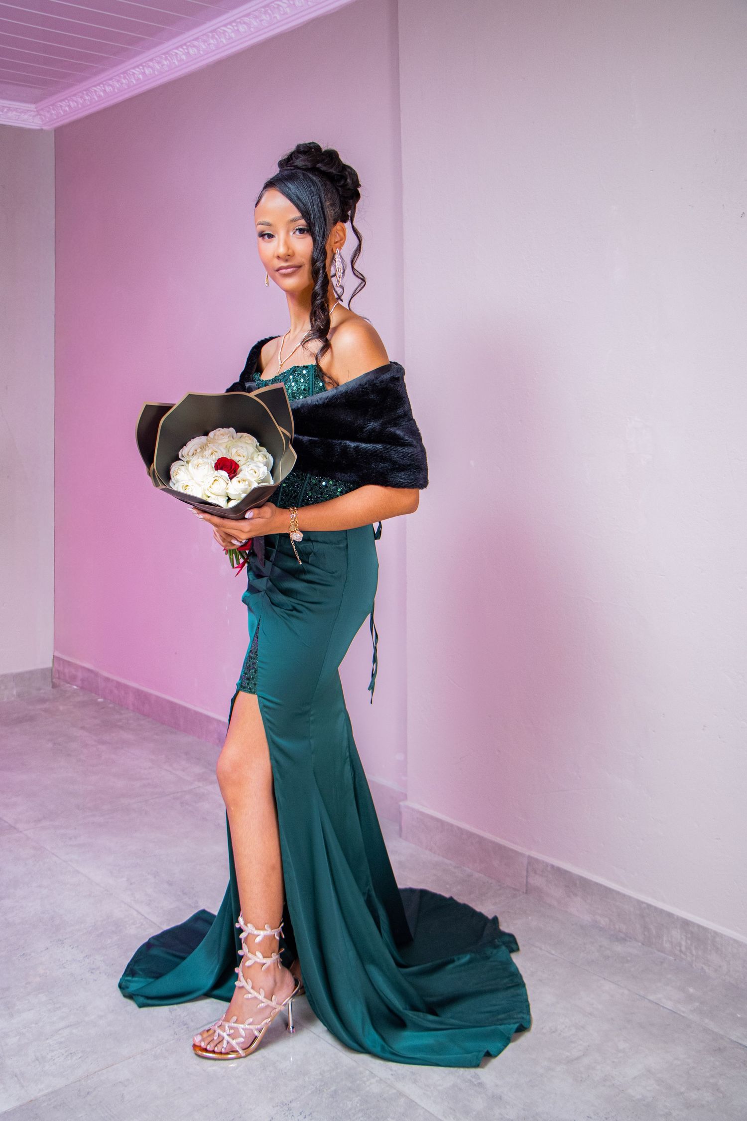 A stylish matric dance portrait captured by Imagix Photos in Johannesburg, highlighting the personality and confidence
