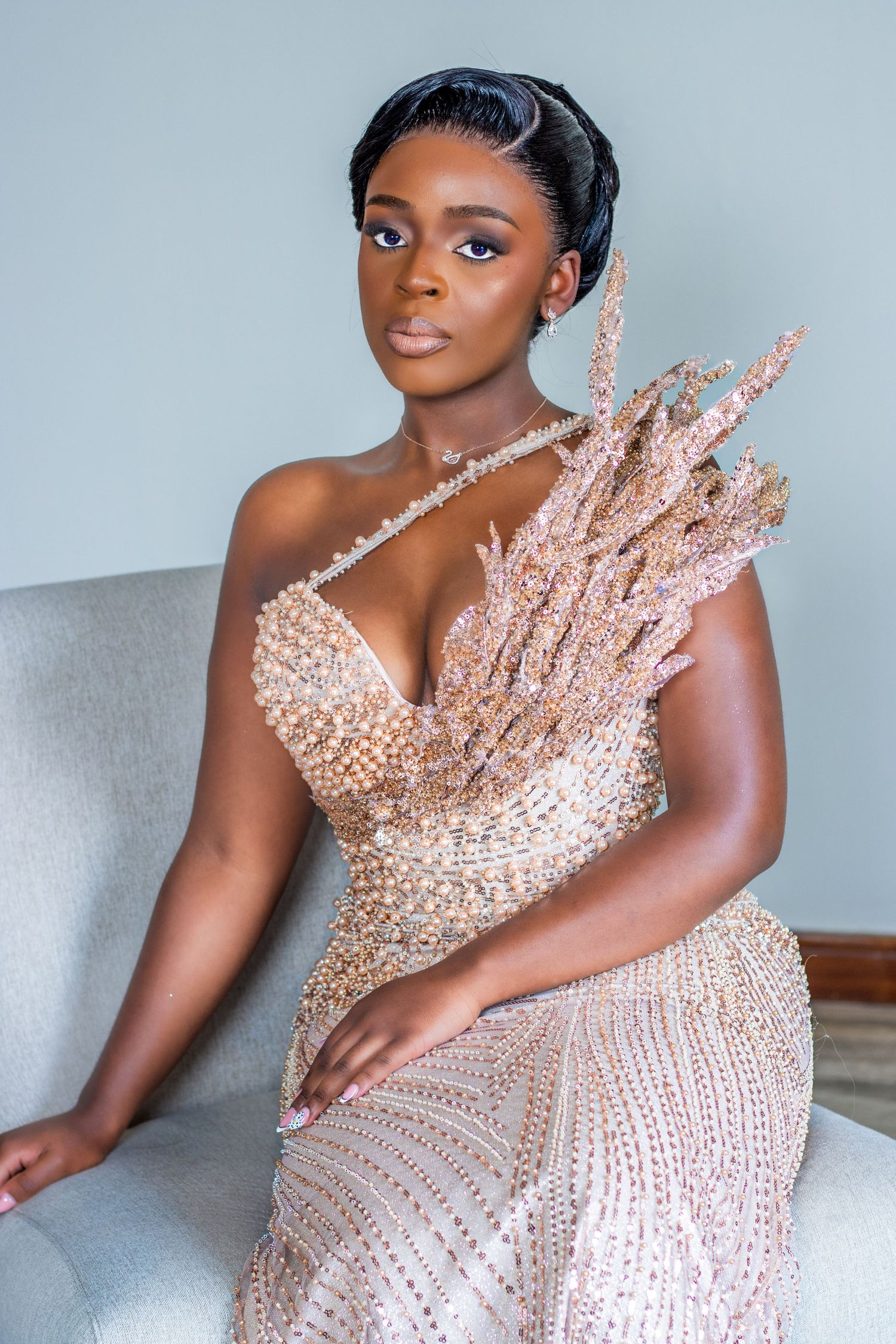 A stylish matric dance portrait captured by Imagix Photos in Johannesburg, highlighting the personality and confidence