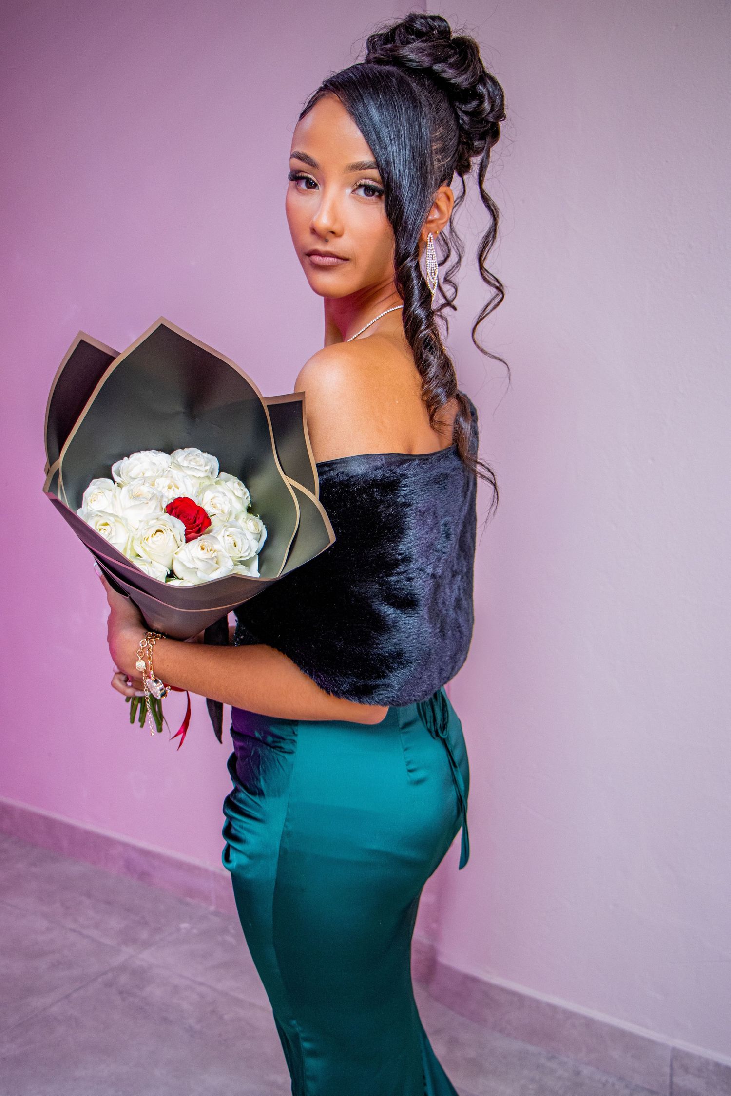 A stylish matric dance portrait captured by Imagix Photos in Johannesburg, highlighting the personality and confidence