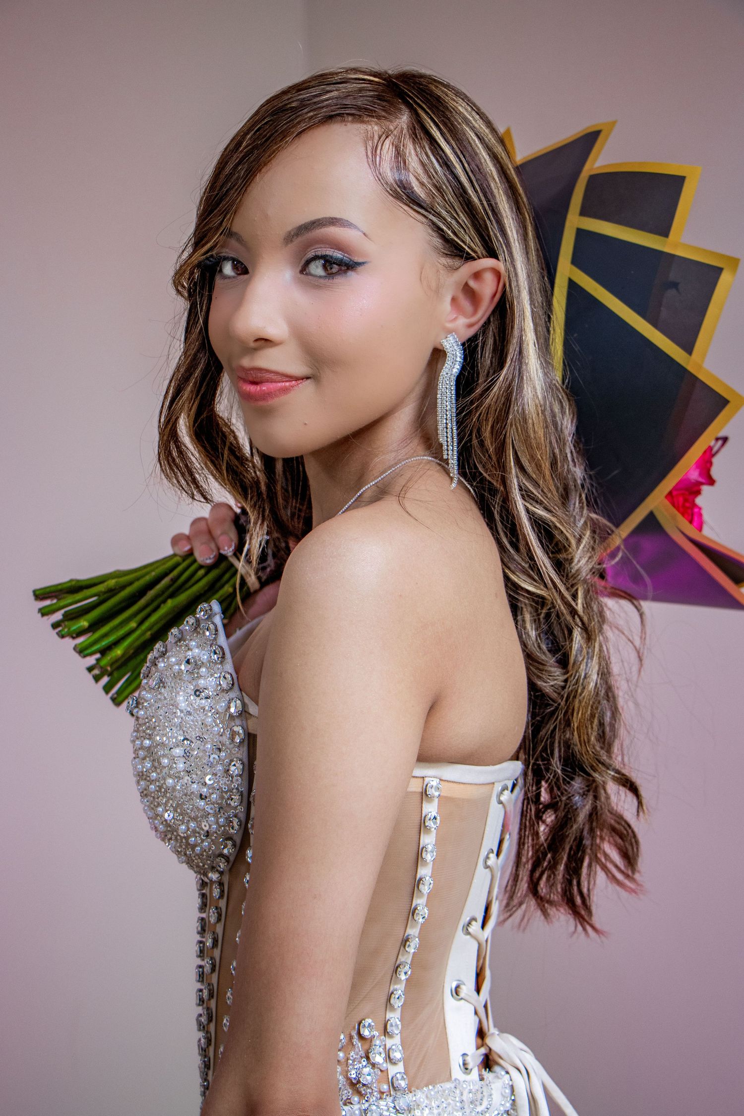 A stylish matric dance portrait captured by Imagix Photos in Johannesburg, highlighting the personality and confidence