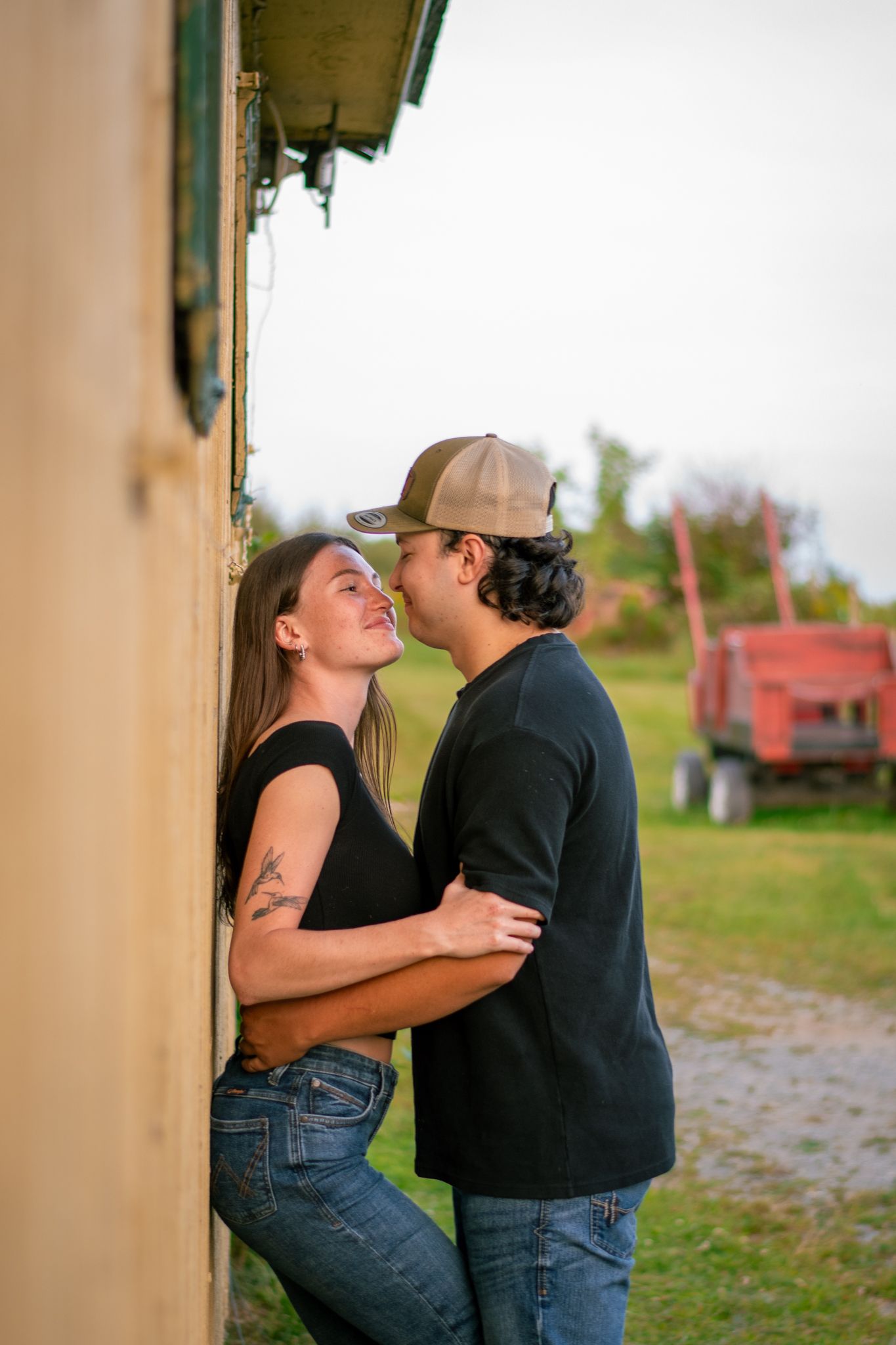 séance photo de couple en beauce, country, couple western, photographe en beauce, québec, près de la ville de Québec