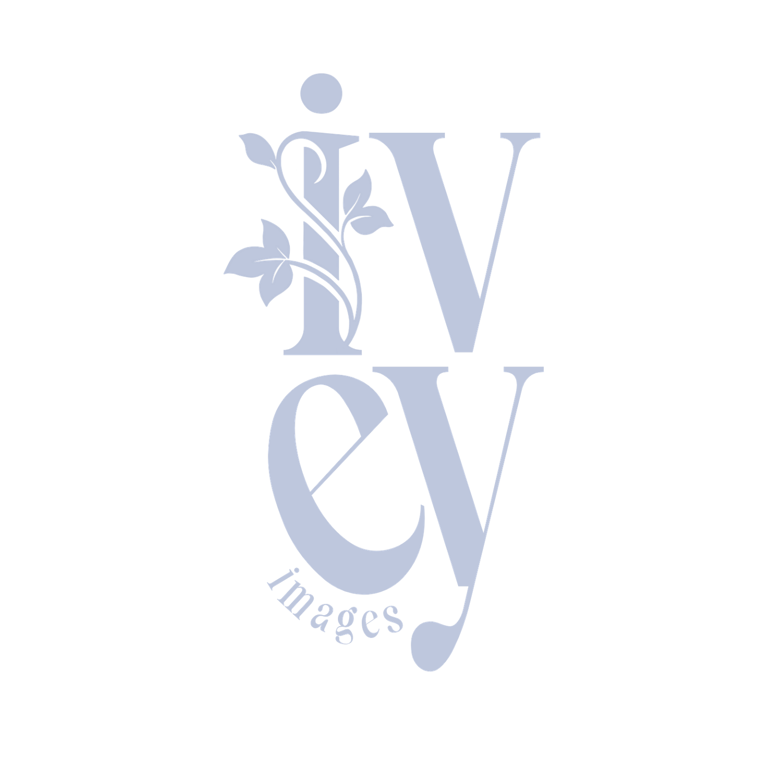 Elegant blue monogram logo combining letters W and Y with floral elements.
