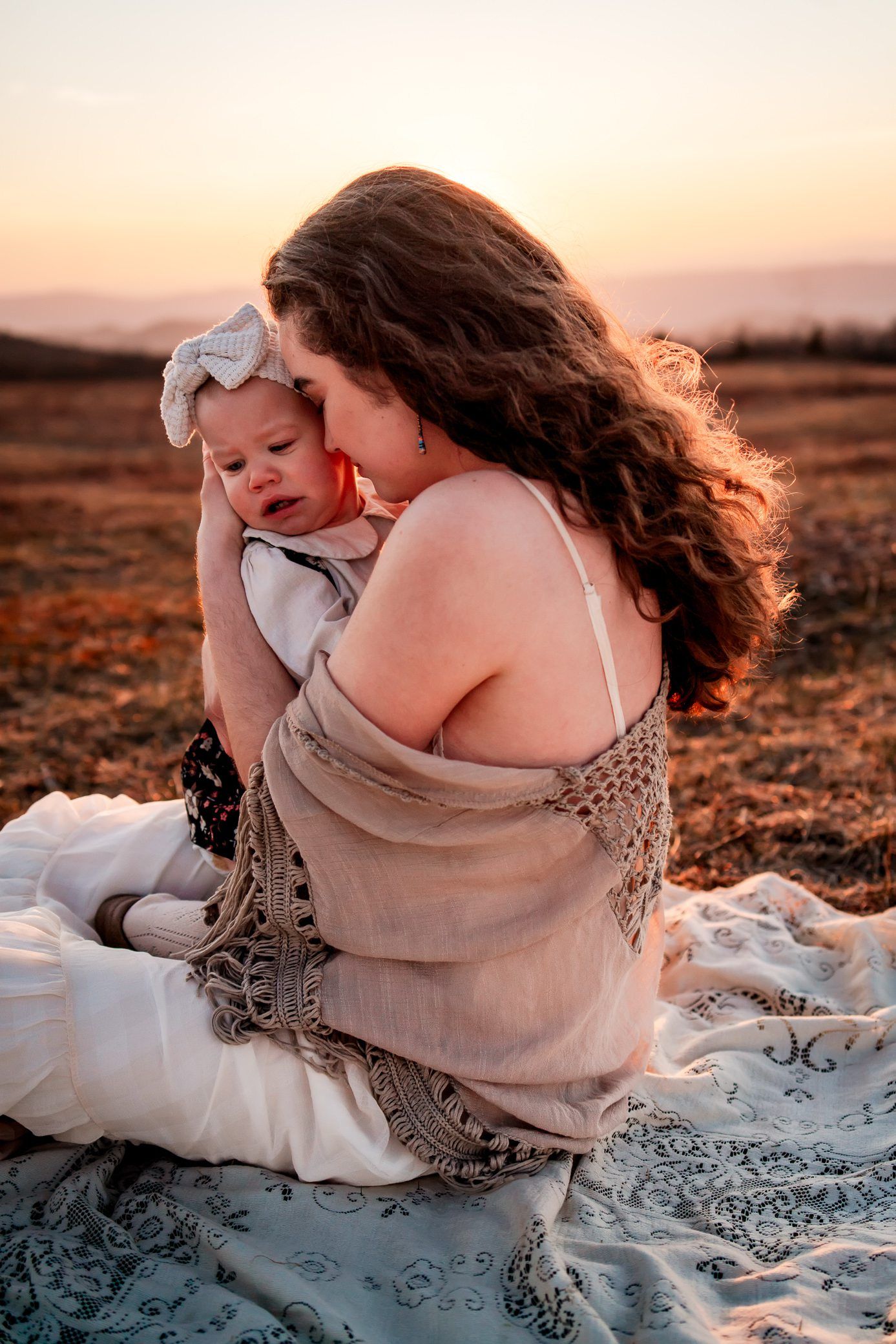 Intimate family connection photography at destination session, soulful family portraits Georgia outdoor photographer.