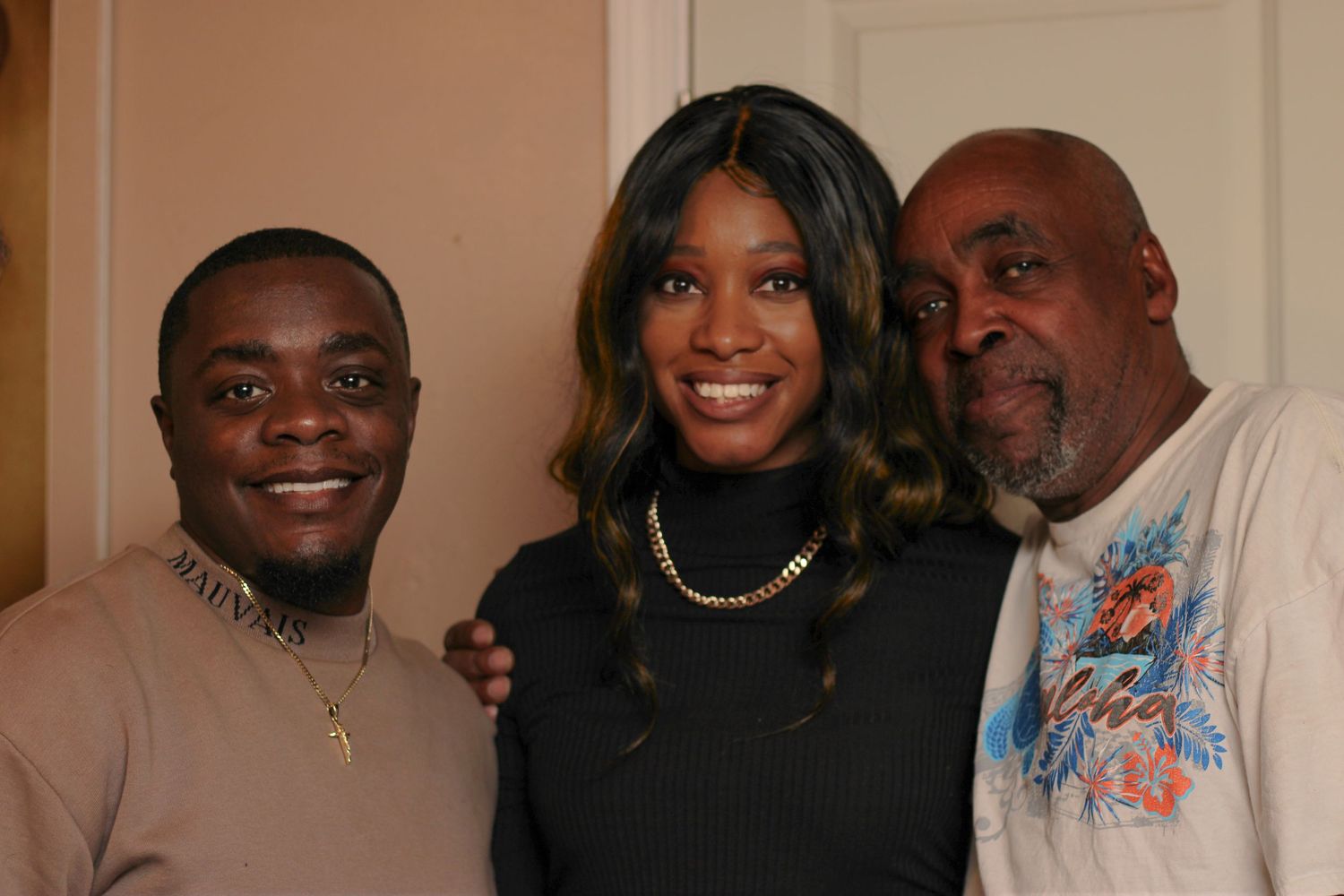 Family portrait from Braylon's family Thanksgiving