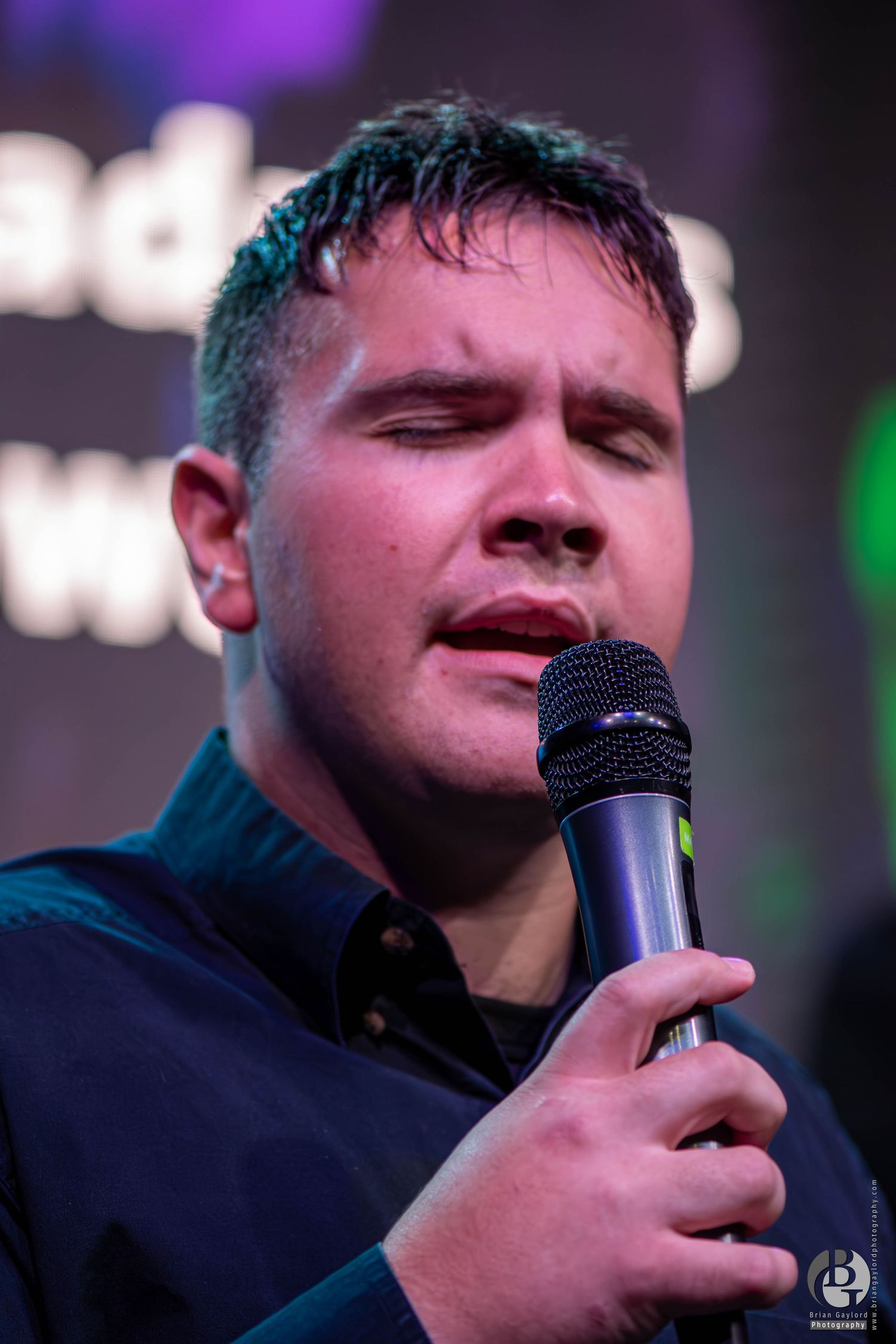 Event Photography photo of a man singing