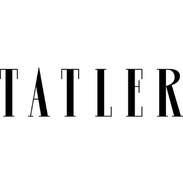 Stylized black text spelling out 'TATLER' magazine logo against a white background.