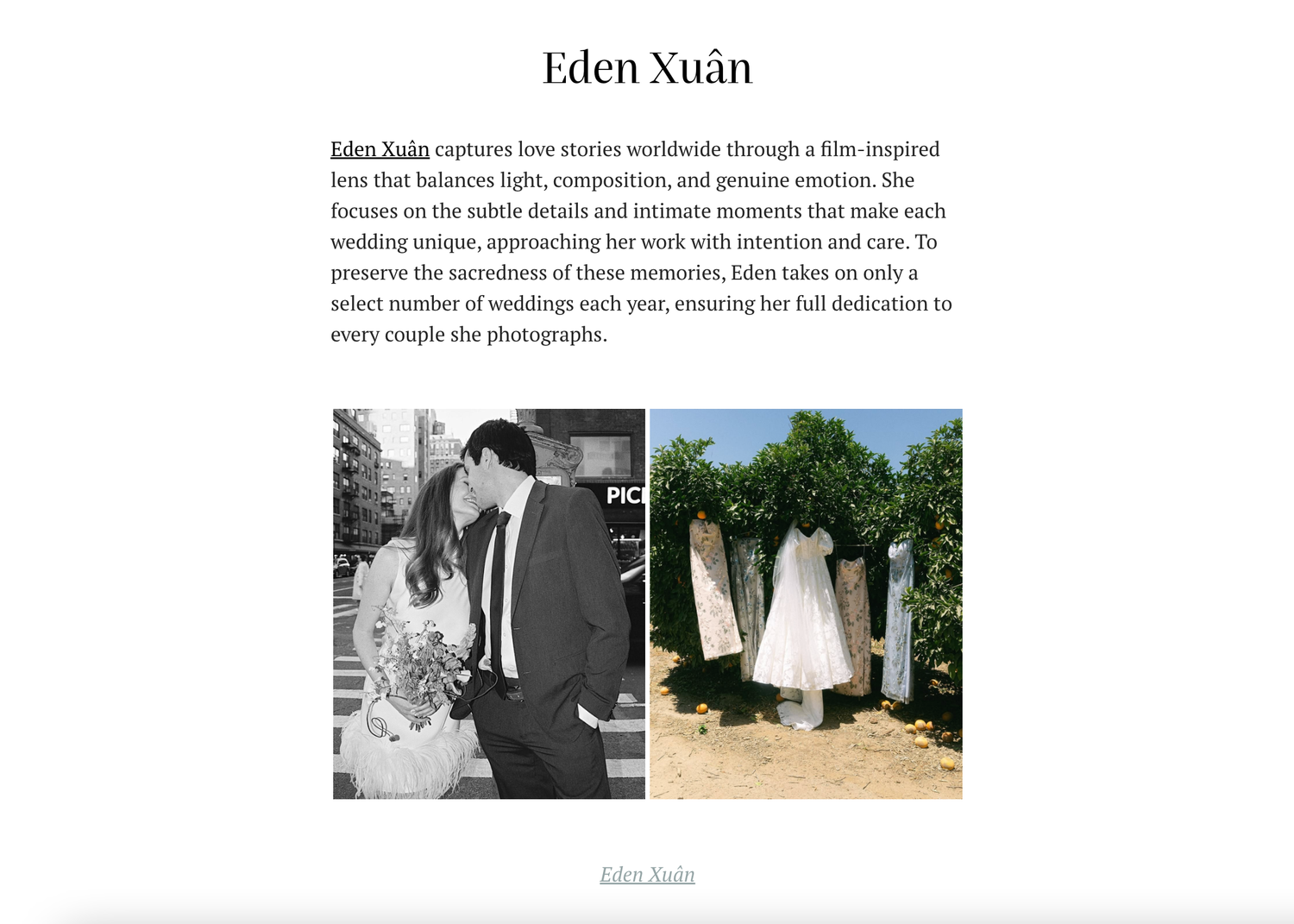 A side by side wedding photo comparison showing vintage black and white style next to modern color photography.