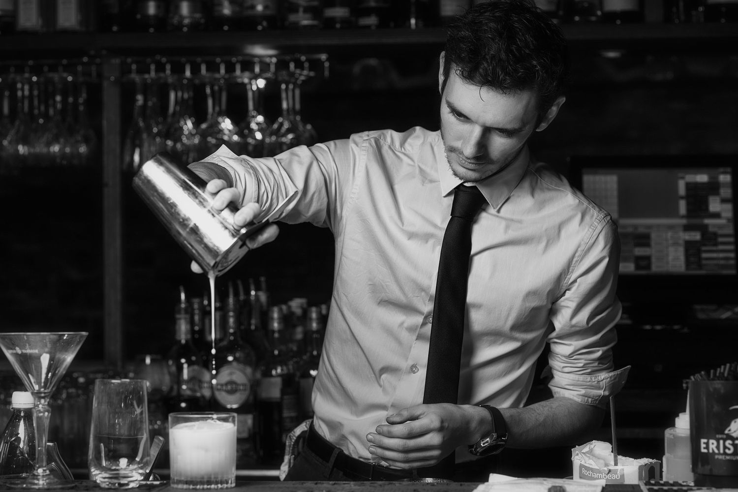 Photographies en cafés hôtels et restaurants , lumière epurée et ambiance travaillée