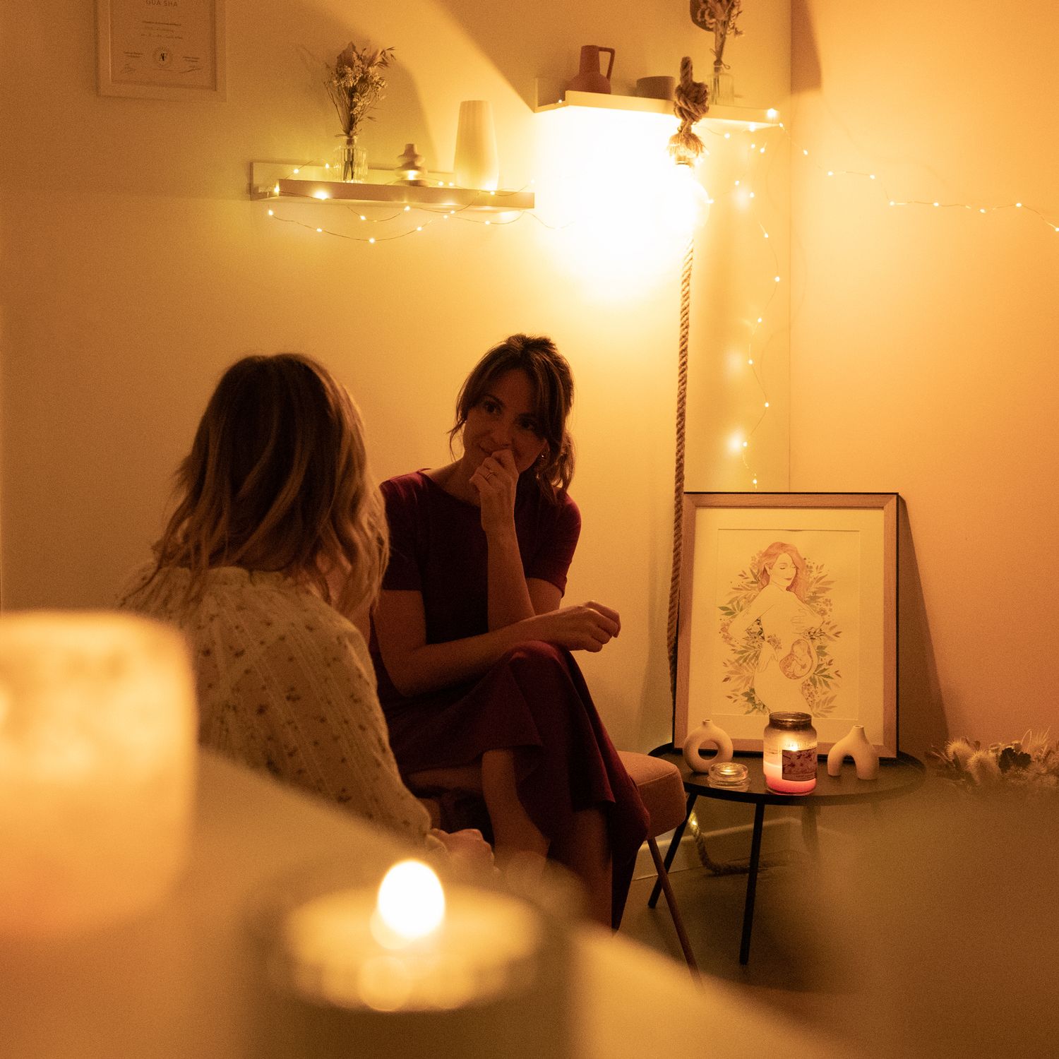 Soignant en situation, séance studio réalisée au sein d’un cabinet médical / Institut de beauté