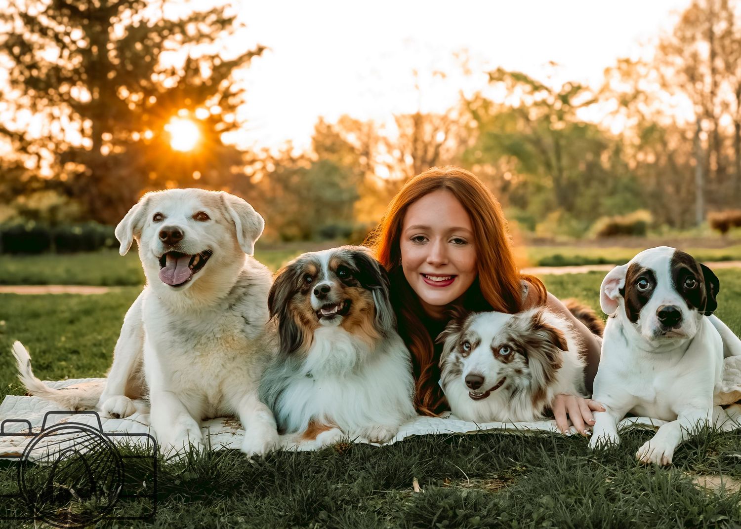 Lisa Graf Pet and family photographer. A Senior with her gang.