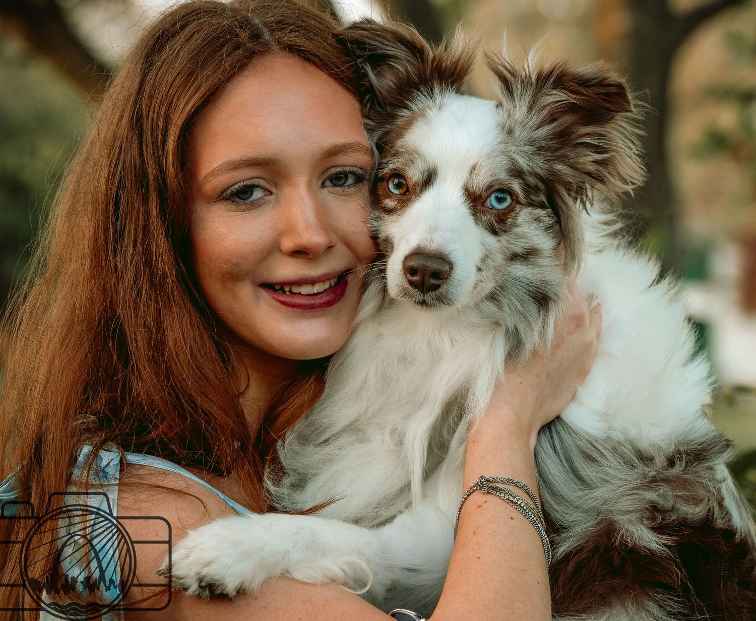 Lisa Graf Pet and family photographer. A Senior with one of her pups.