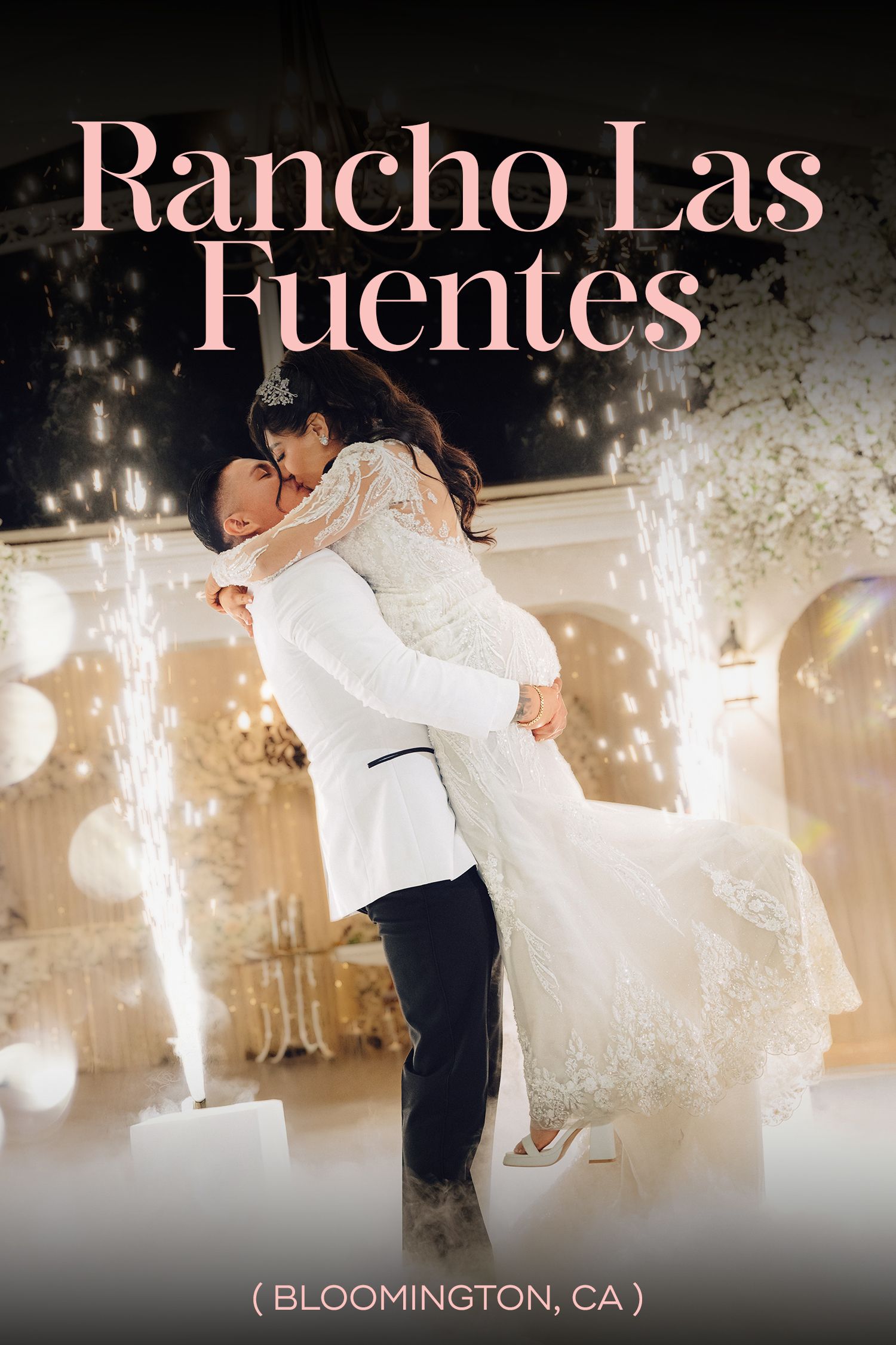 Flyer for Wedding that took place in rancho las fuentes