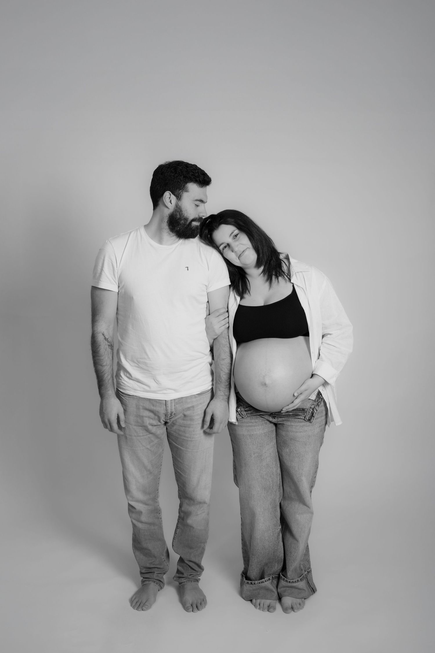Sessão de maternidade em estudio