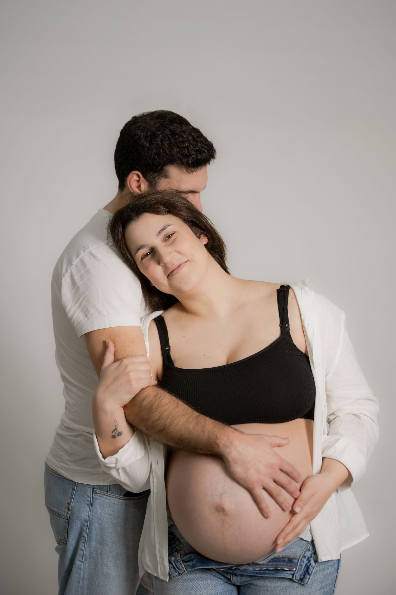 Sessão de maternidade em estudio