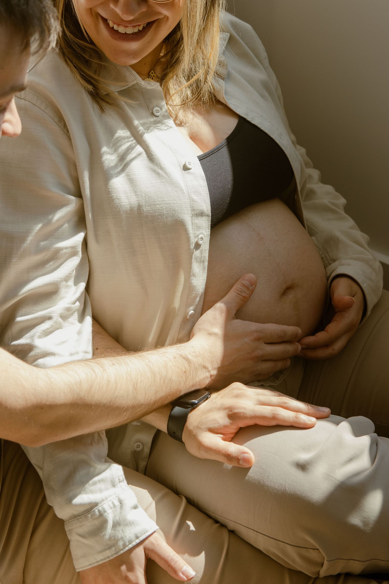 Sessão de maternidade em casa