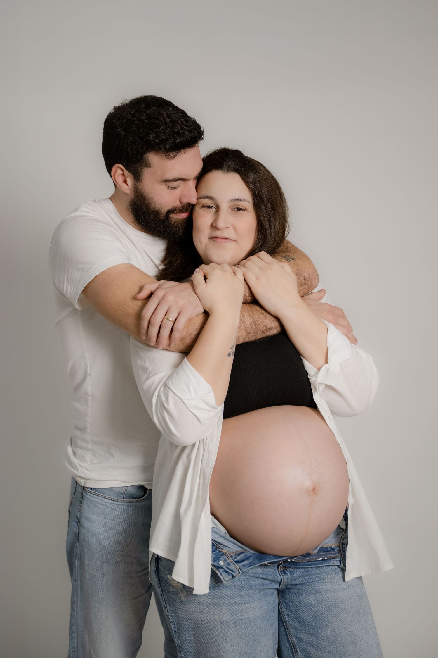 Sessão de maternidade em estudio