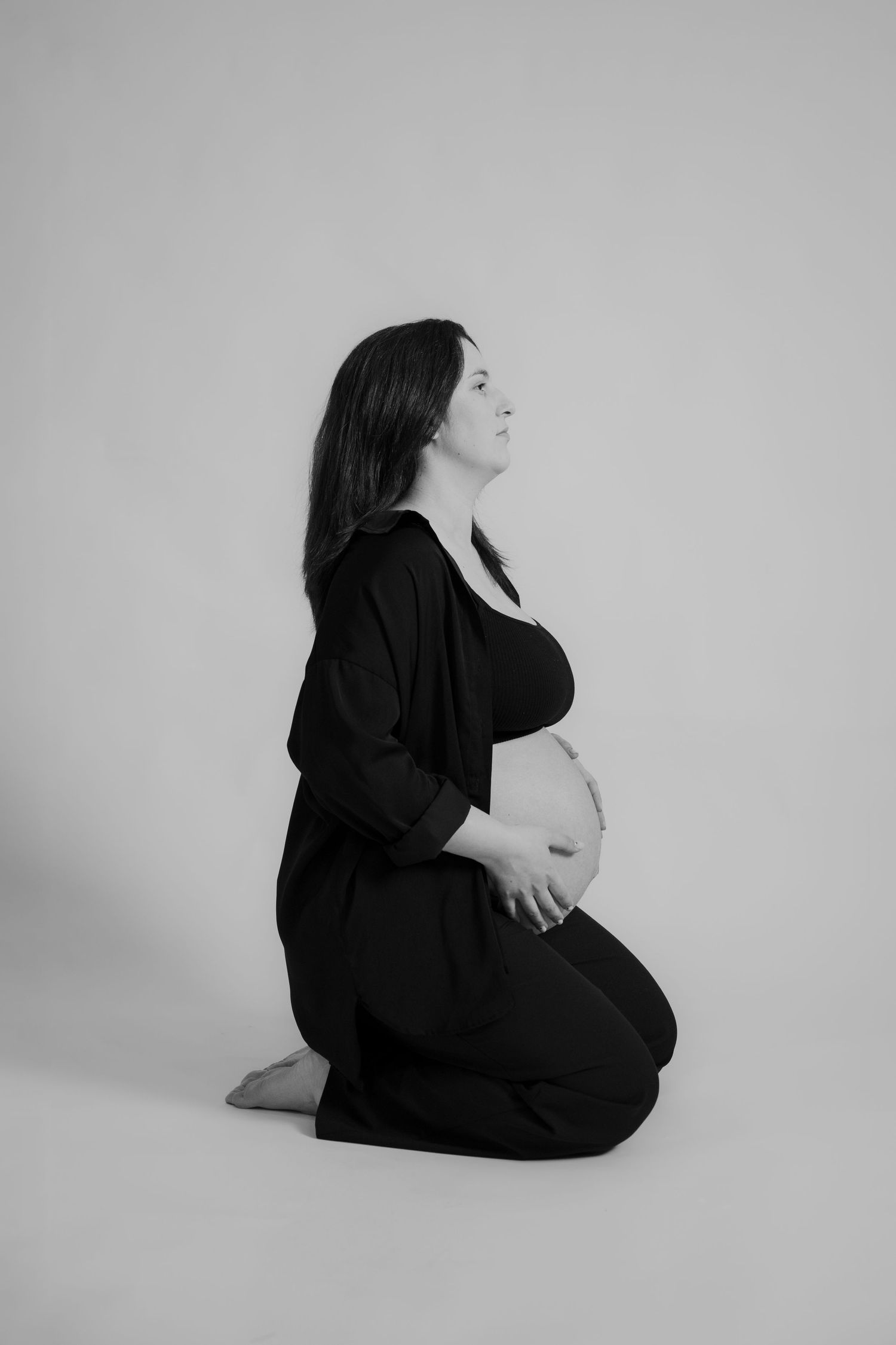 Sessão de maternidade em estudio