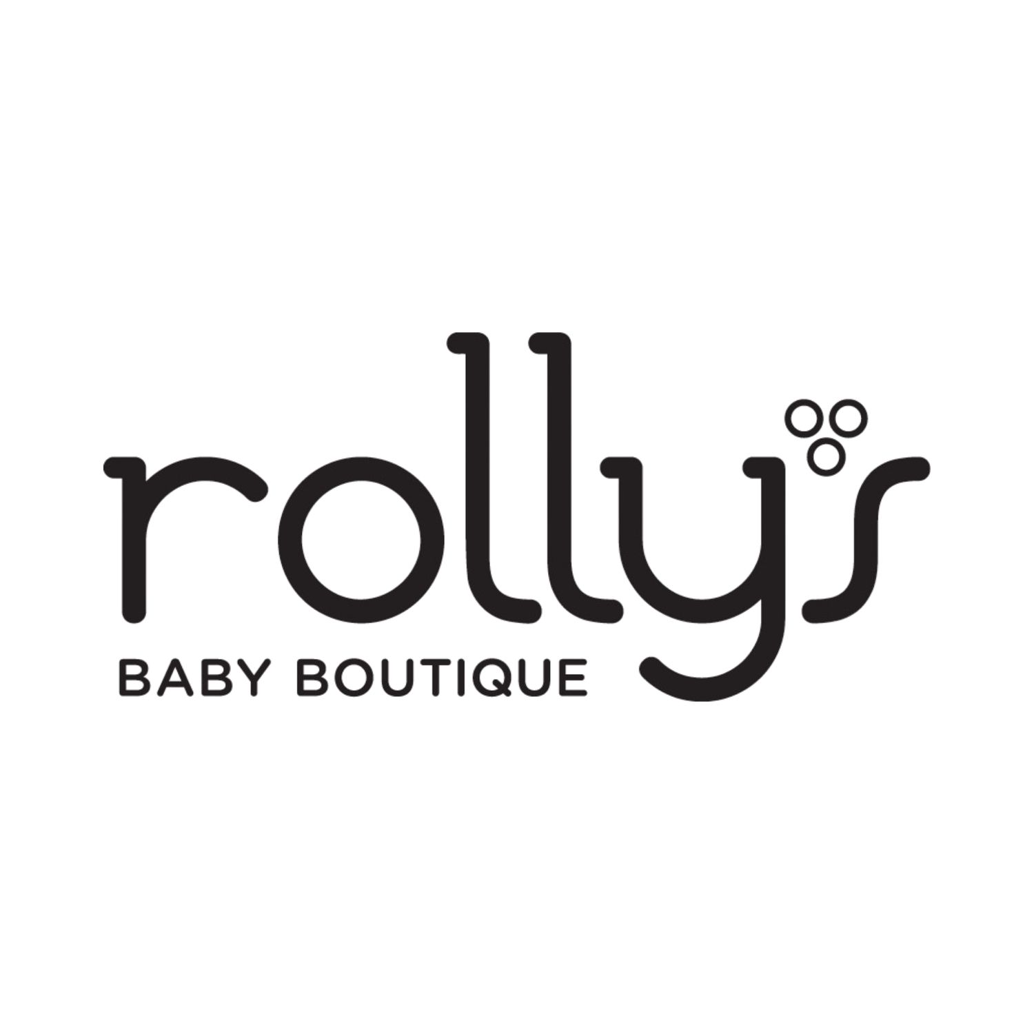A stylized logo design for 'Cotton Potty Baby Boutique' with a minimalist aesthetic in black text.