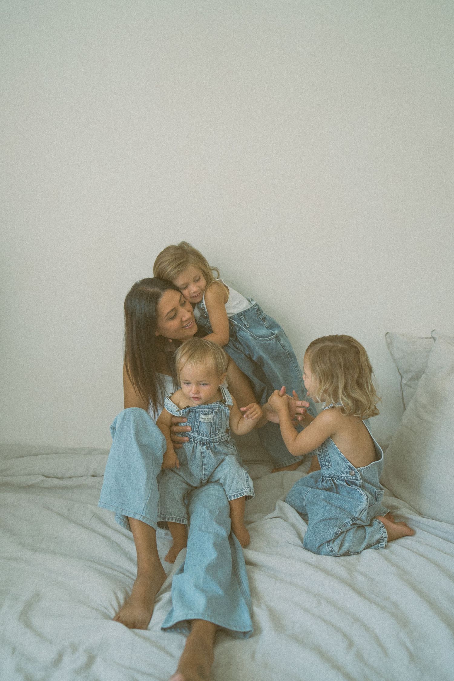 Perth Motherhood Photographer, documentary style film edit denim overalls