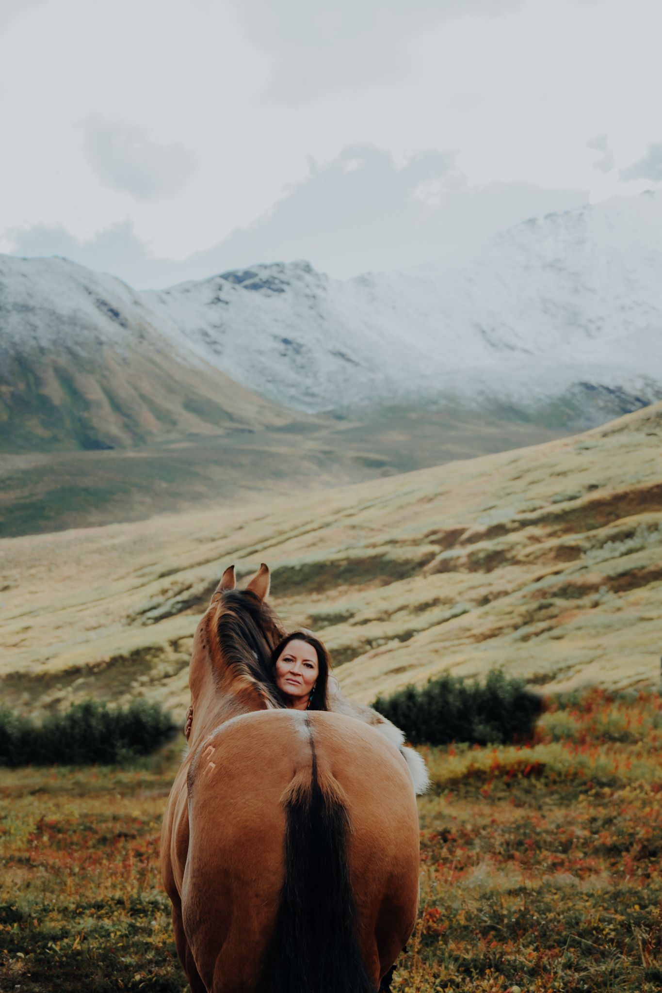 Equine and Owner Portrait Photography by North and Wild in Alaska