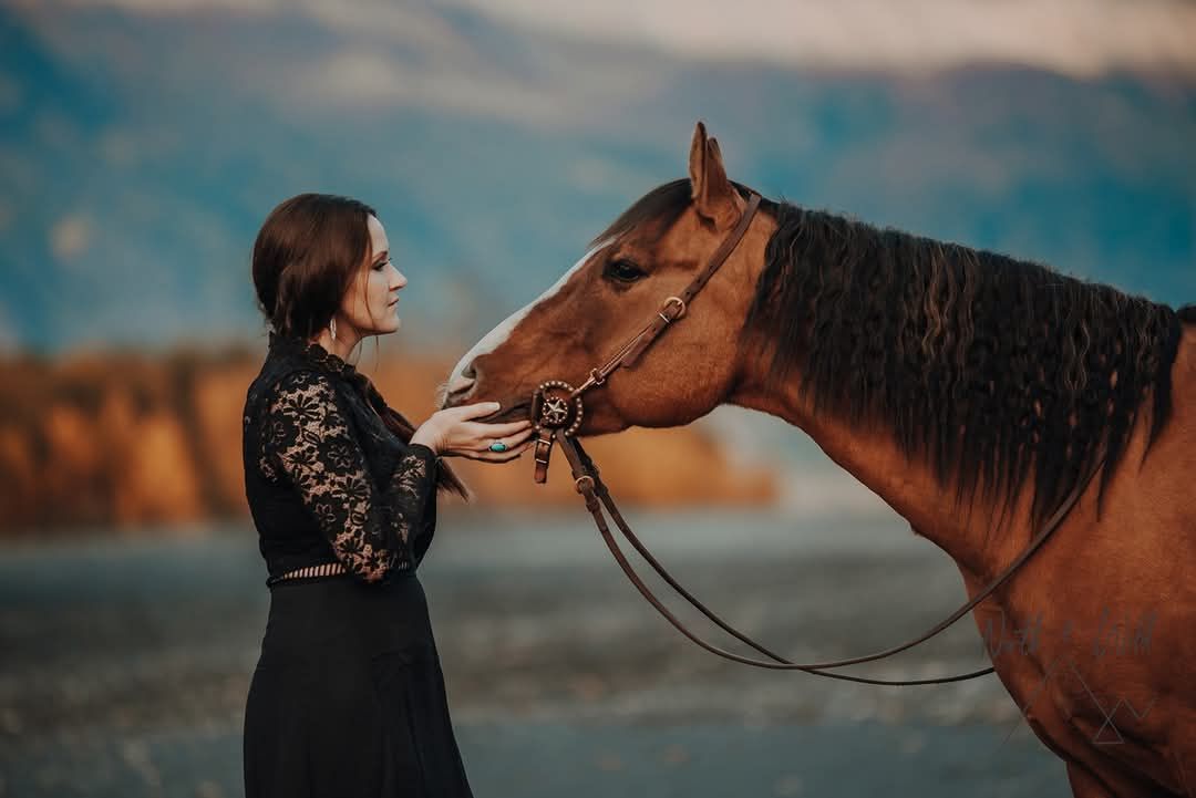 Equine and Owner Portrait Photography by North and Wild in Alaska