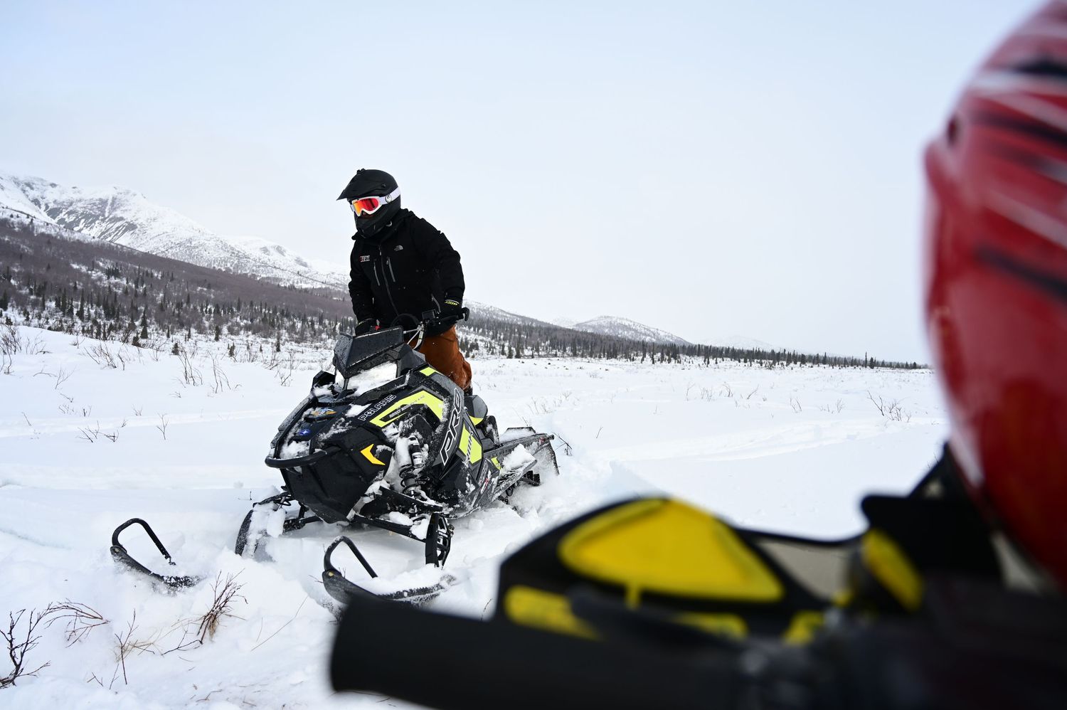 Event Photographer in Alaska North and Wild, Snowmachine Rider in Snow