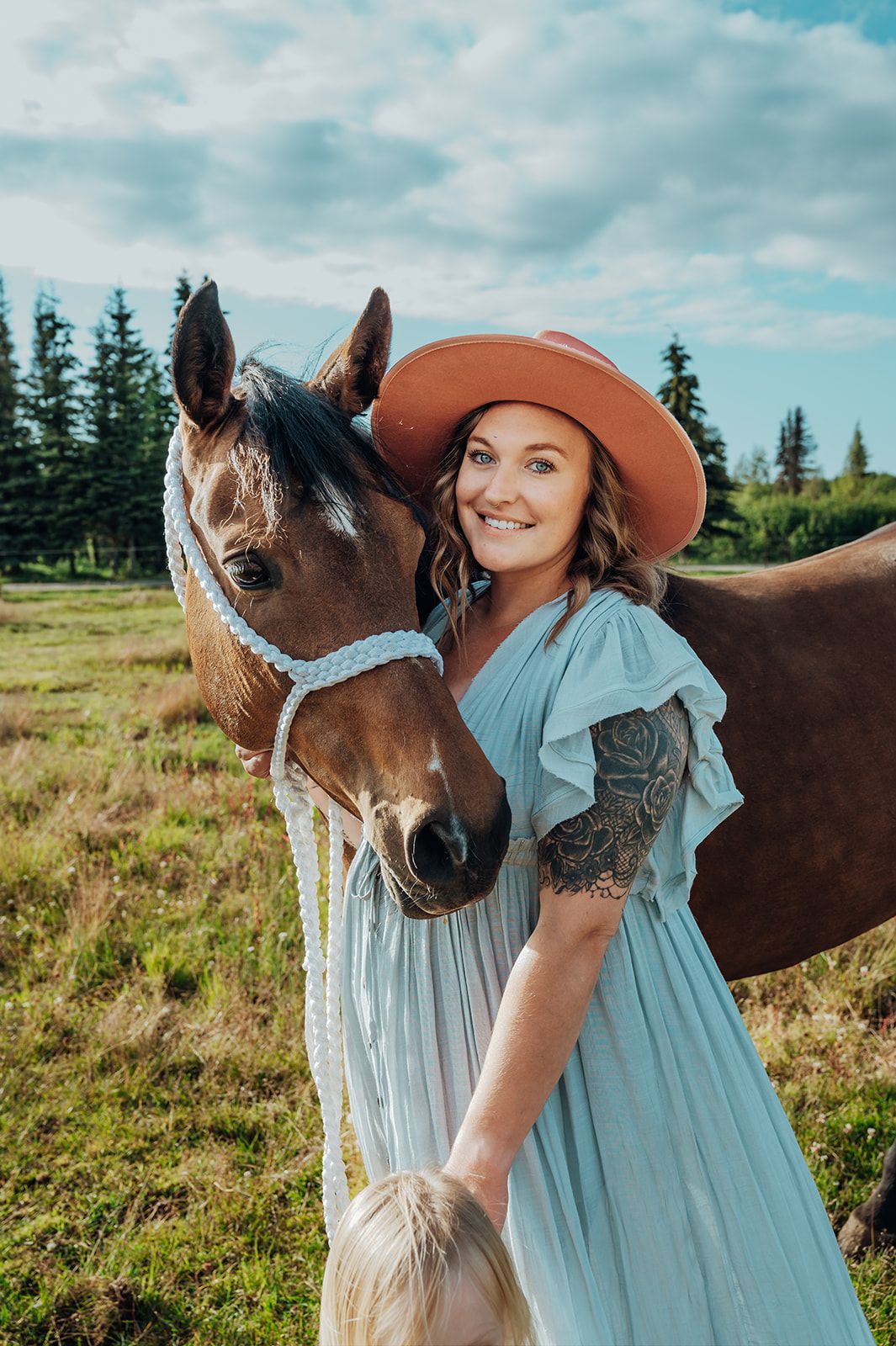 Equine and Owner Portrait Photography by North and Wild in Alaska