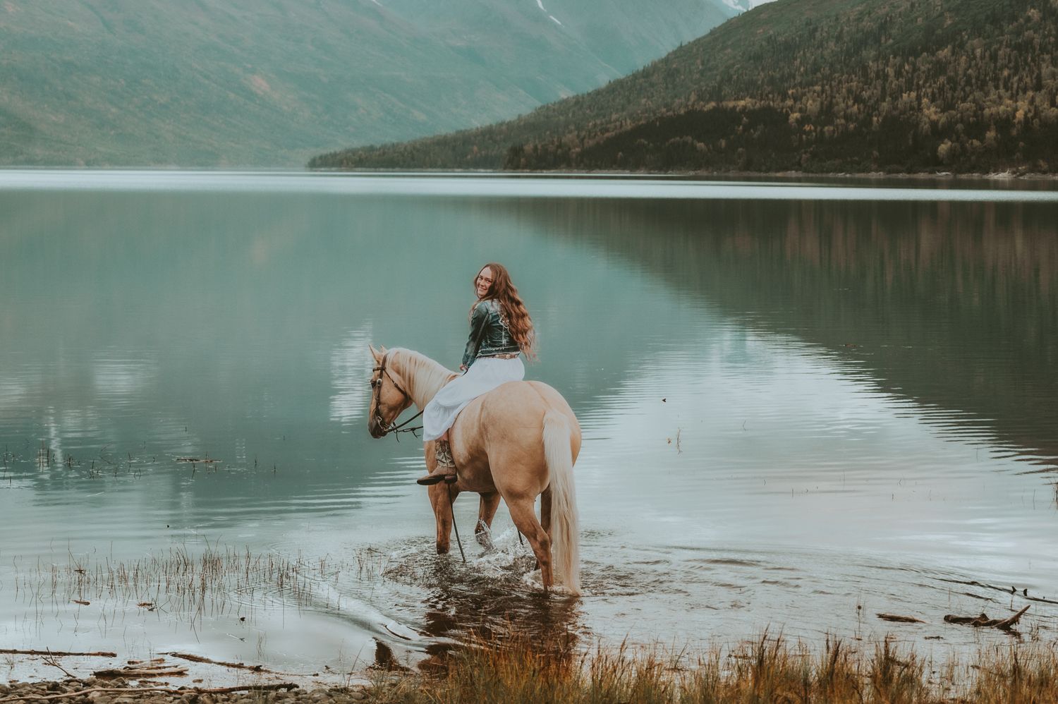 Equine and Owner Portrait Photography by North and Wild in Alaska