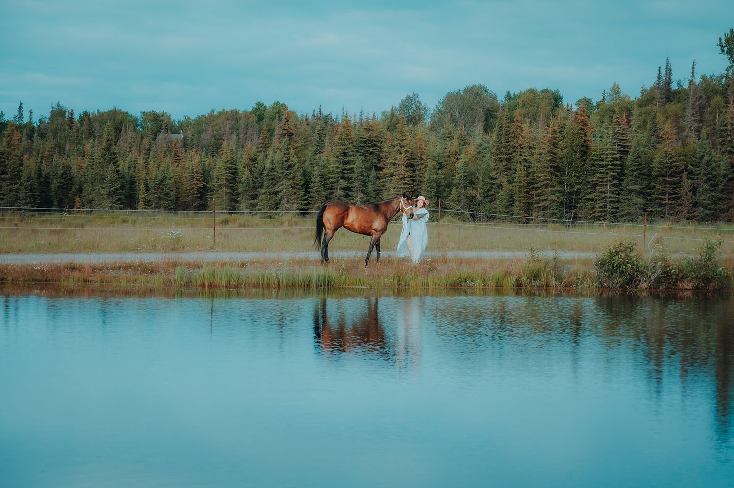 Equine and Owner Portrait Photography by North and Wild in Alaska