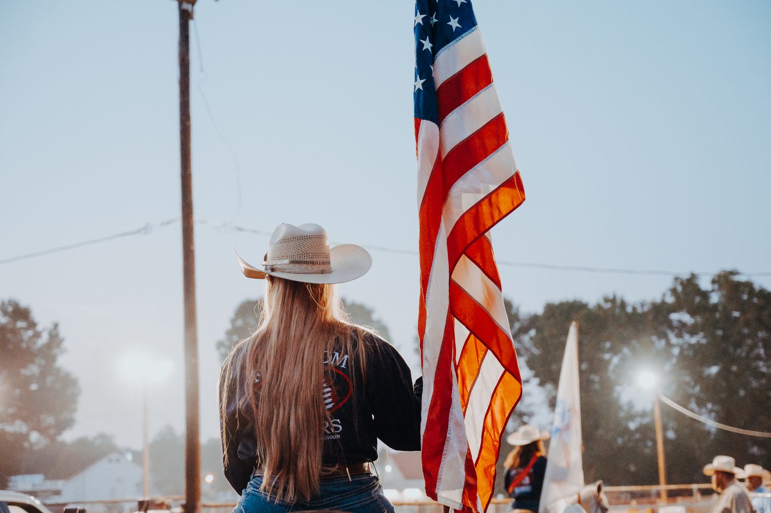 Rodeo American Flag by North and Wild Missouri