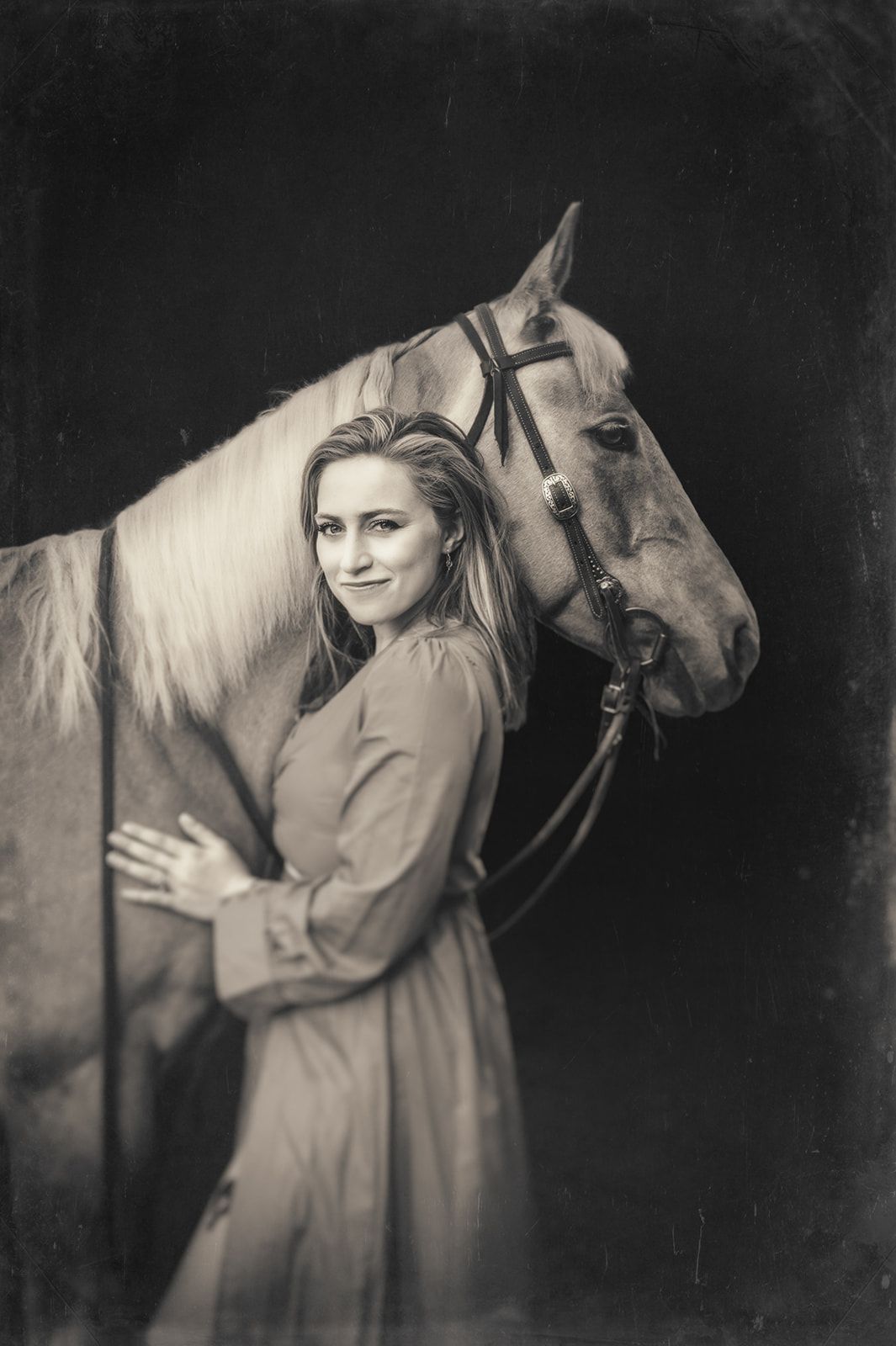 Equine and Owner Portrait Photography by North and Wild in Alaska